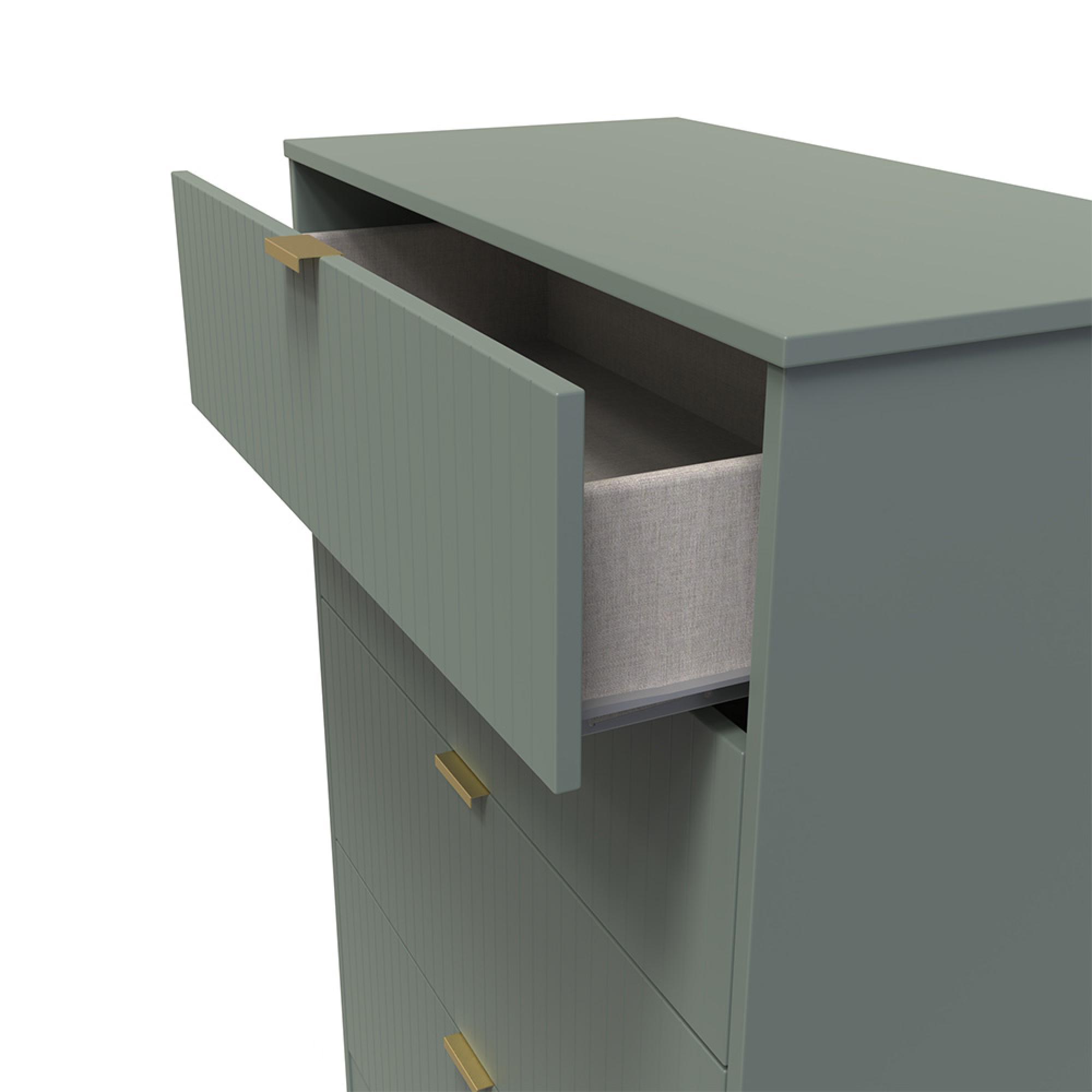 Nashville Chest - Deep - 4 Drawer - Green