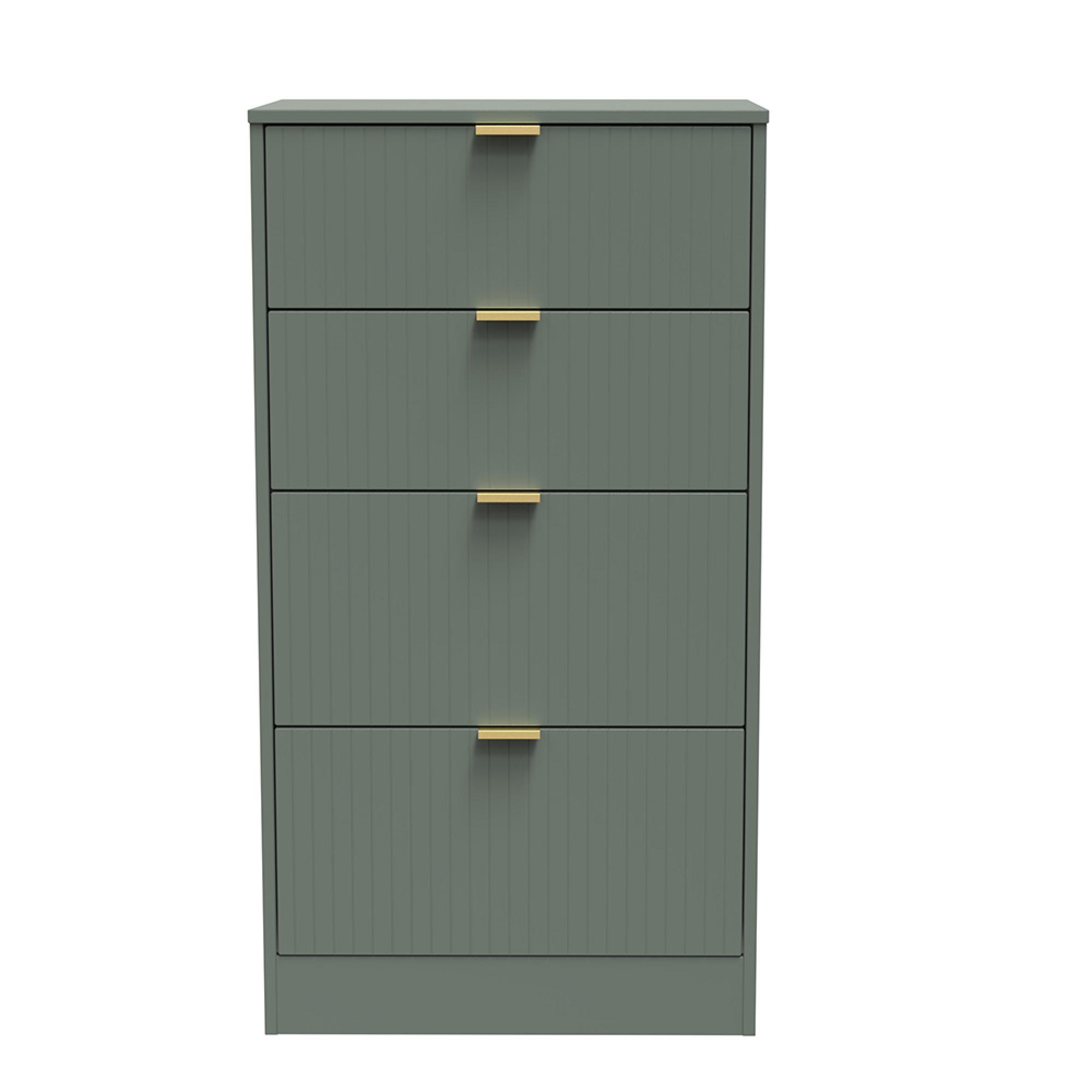 Nashville Chest - Deep Midi - 4 Drawer - Green