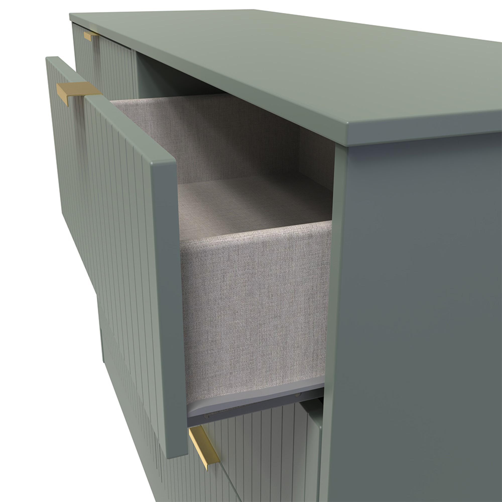 Nashville Chest - Midi - 6 Drawer - Green