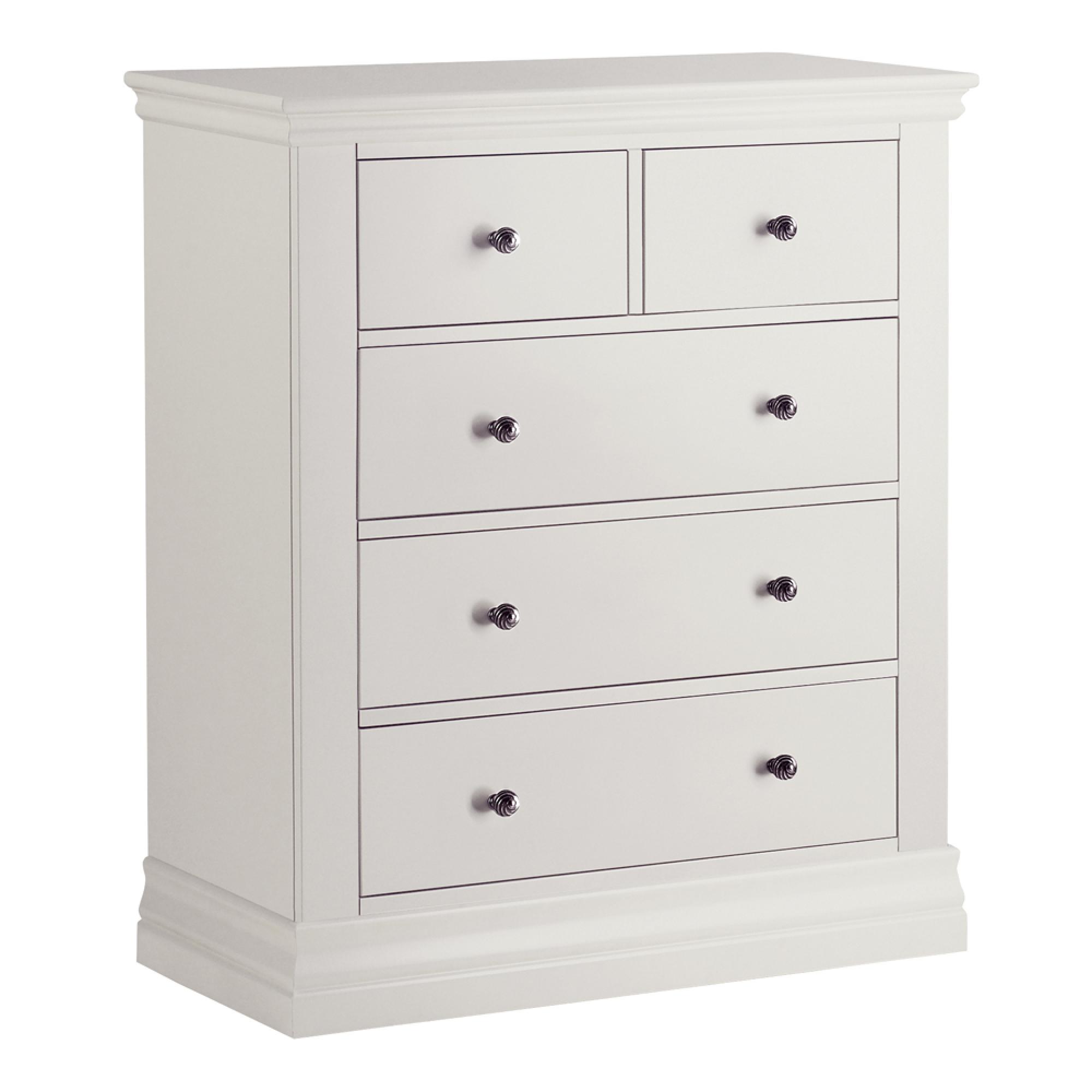 Clearance - Annecy Chest - 2+3 Drawer - Cotton Painted - A591