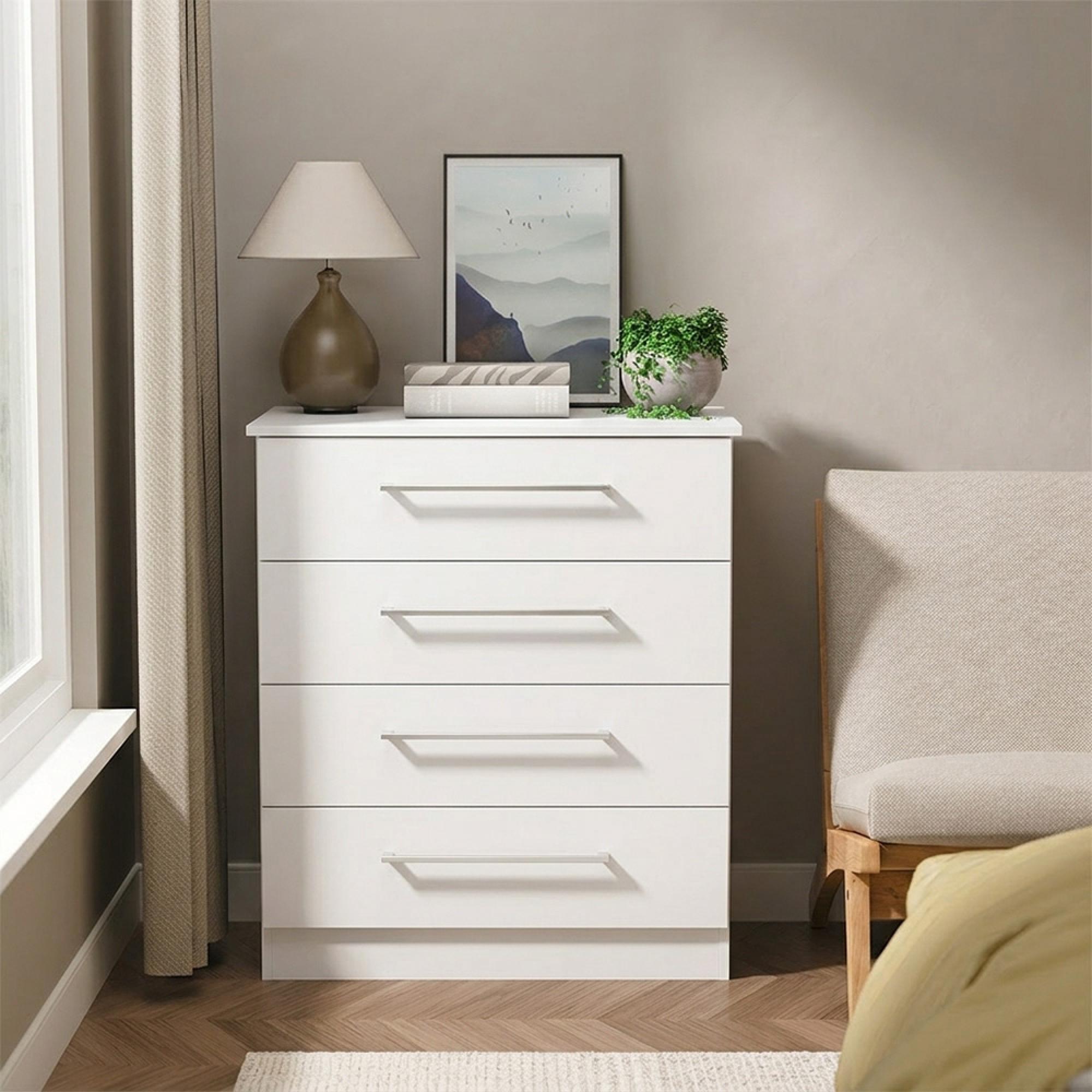 Worcester Chest - 4 Drawer - White