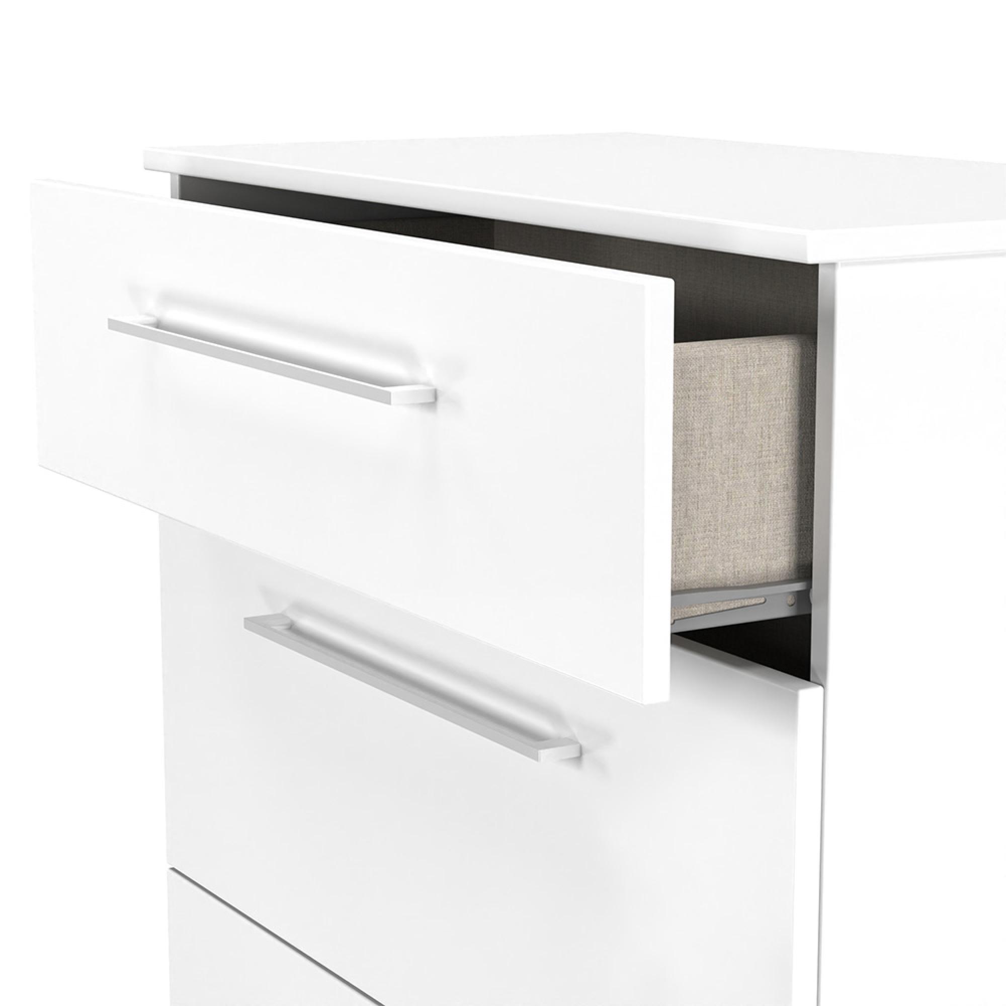 Worcester Chest - 3 Drawer - Deep - White