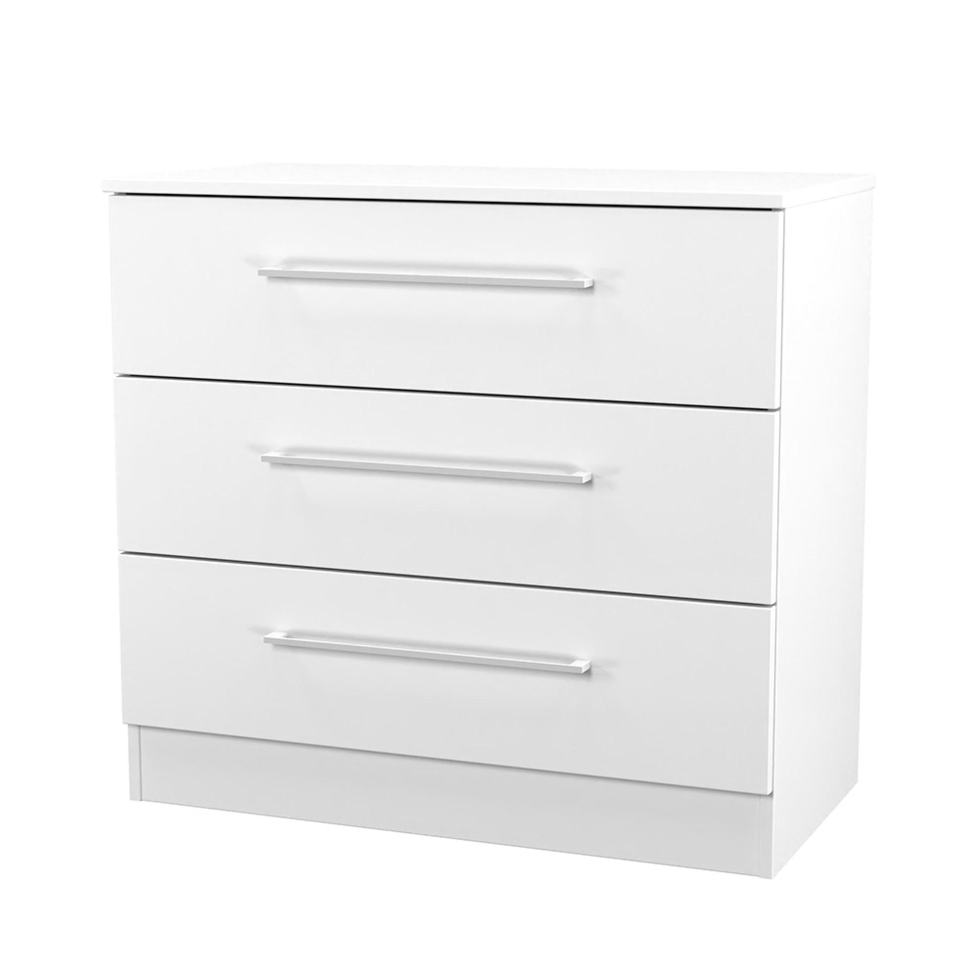 Worcester Chest - 3 Drawer - Small - White