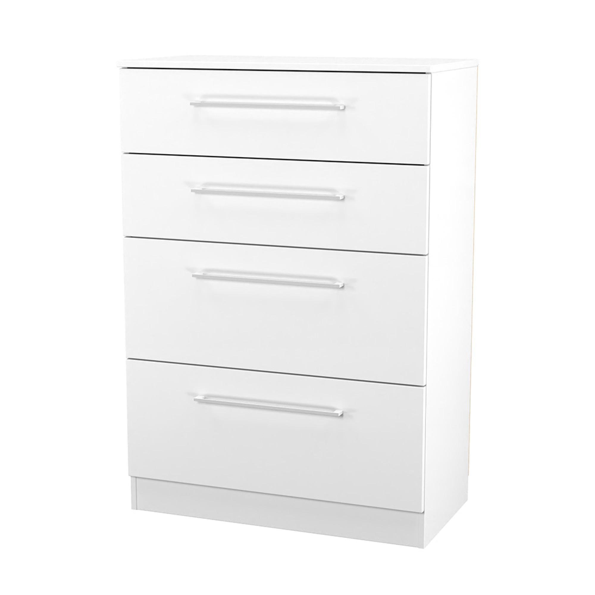 Worcester Chest - 4 Drawer - Deep - White