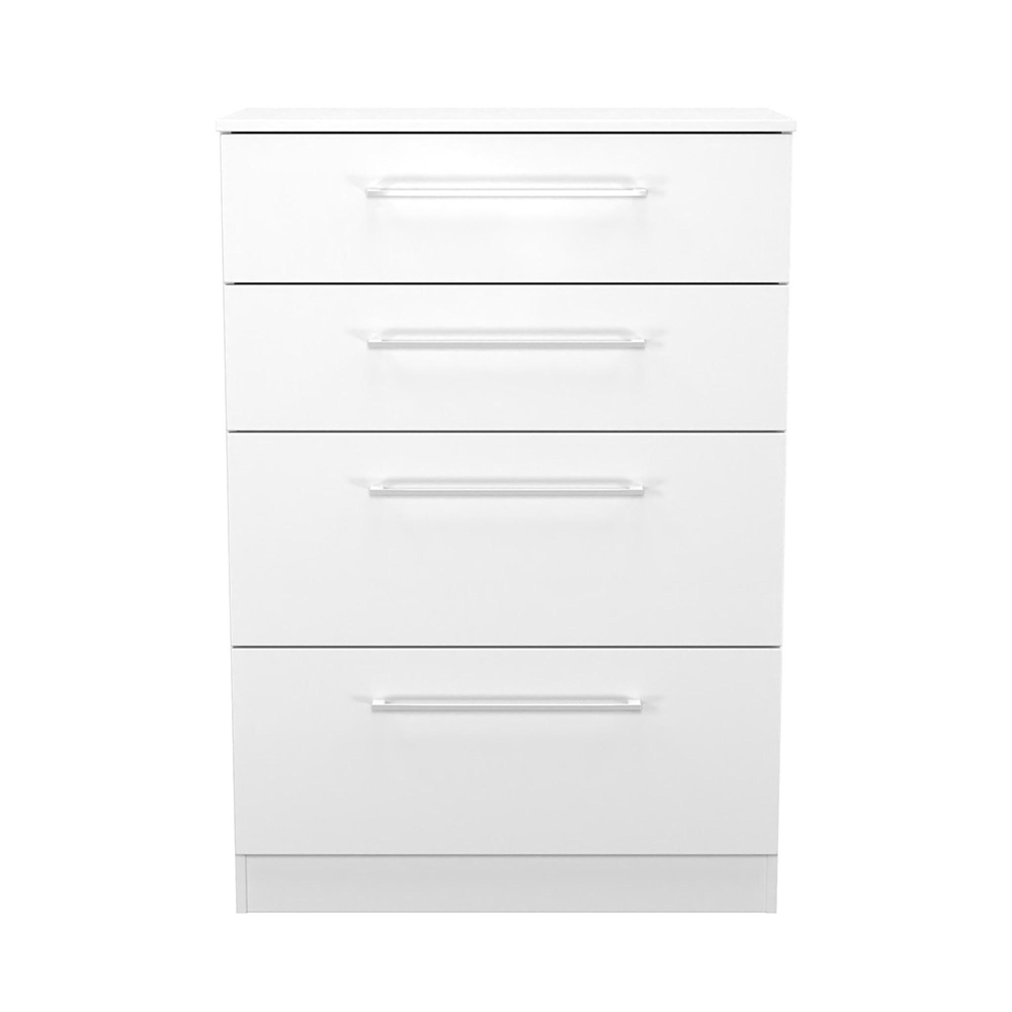 Worcester Chest - 4 Drawer - Deep - White