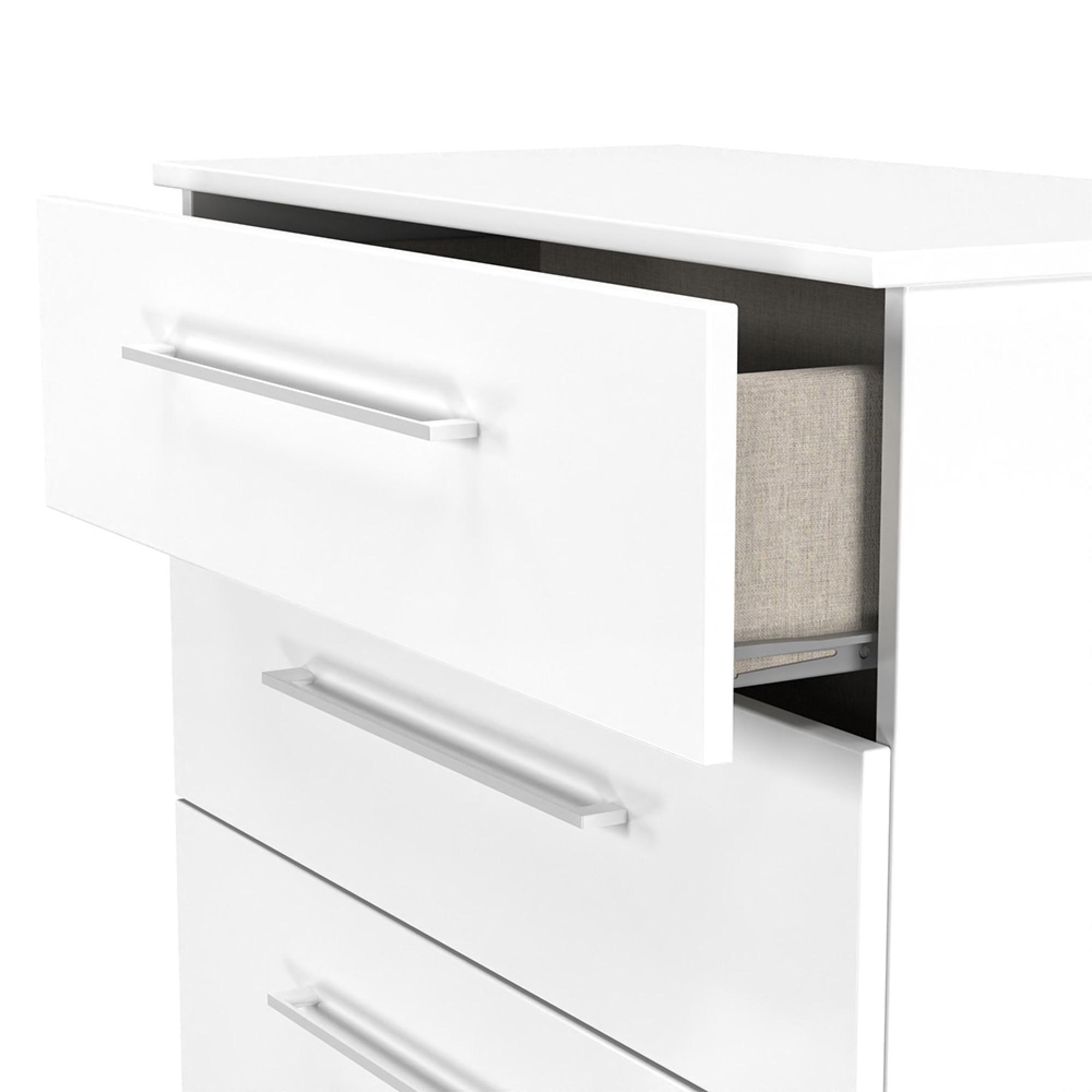 Worcester Chest - 4 Drawer - Deep - White