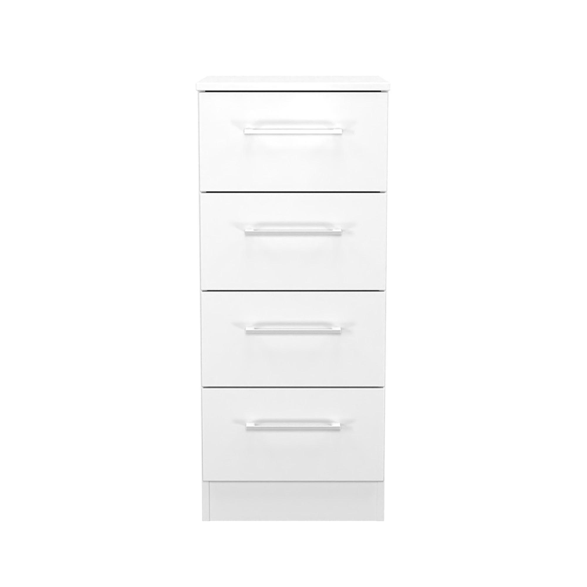 Worcester Chest - 4 Drawer - Narrow - White