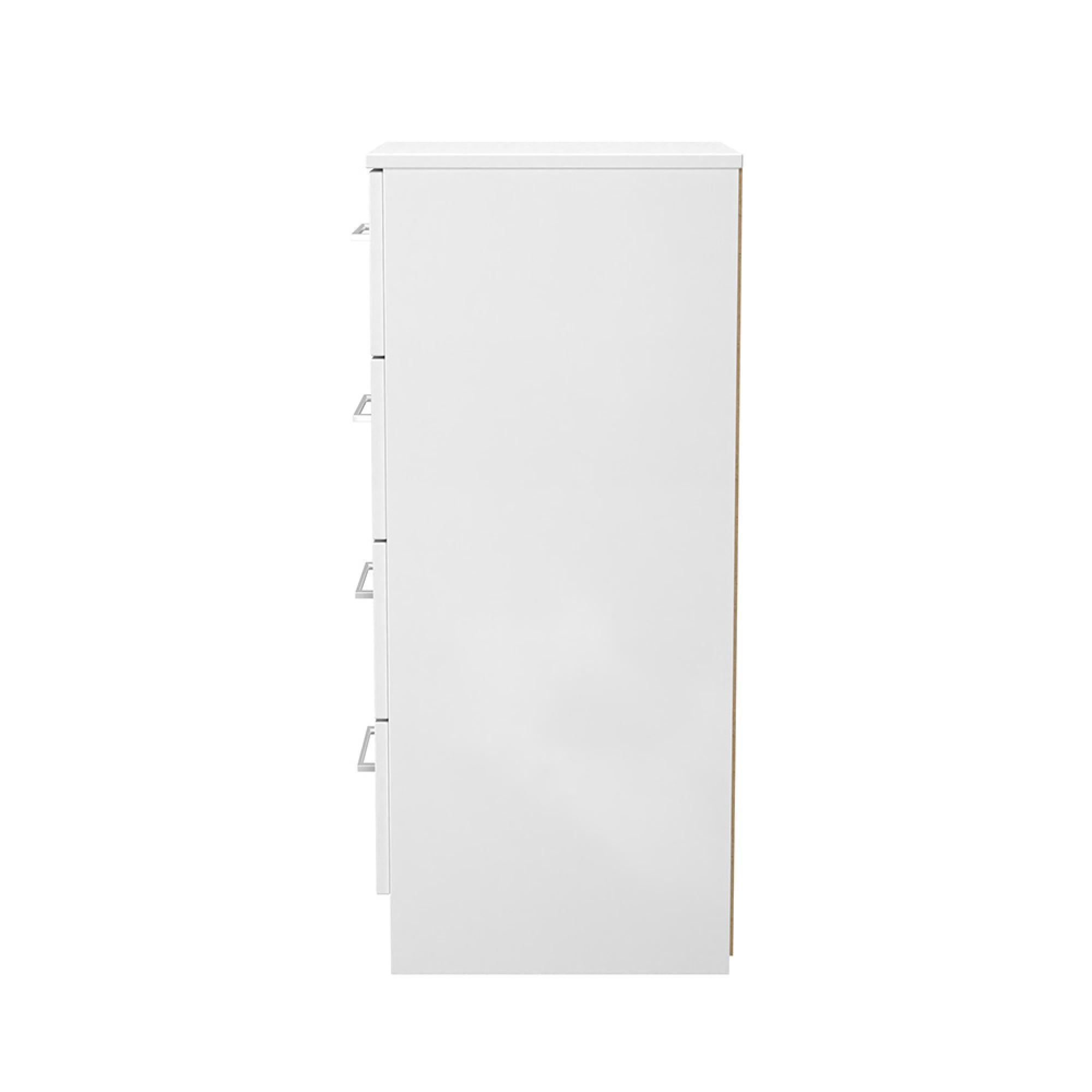 Worcester Chest - 4 Drawer - Narrow - White