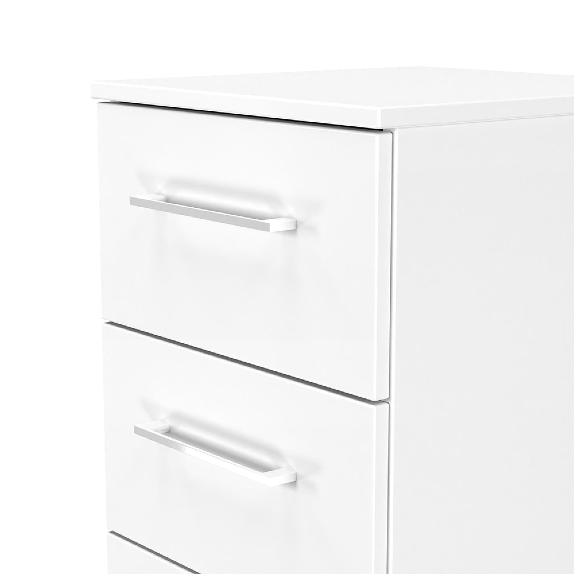 Worcester Chest - 4 Drawer - Narrow - White