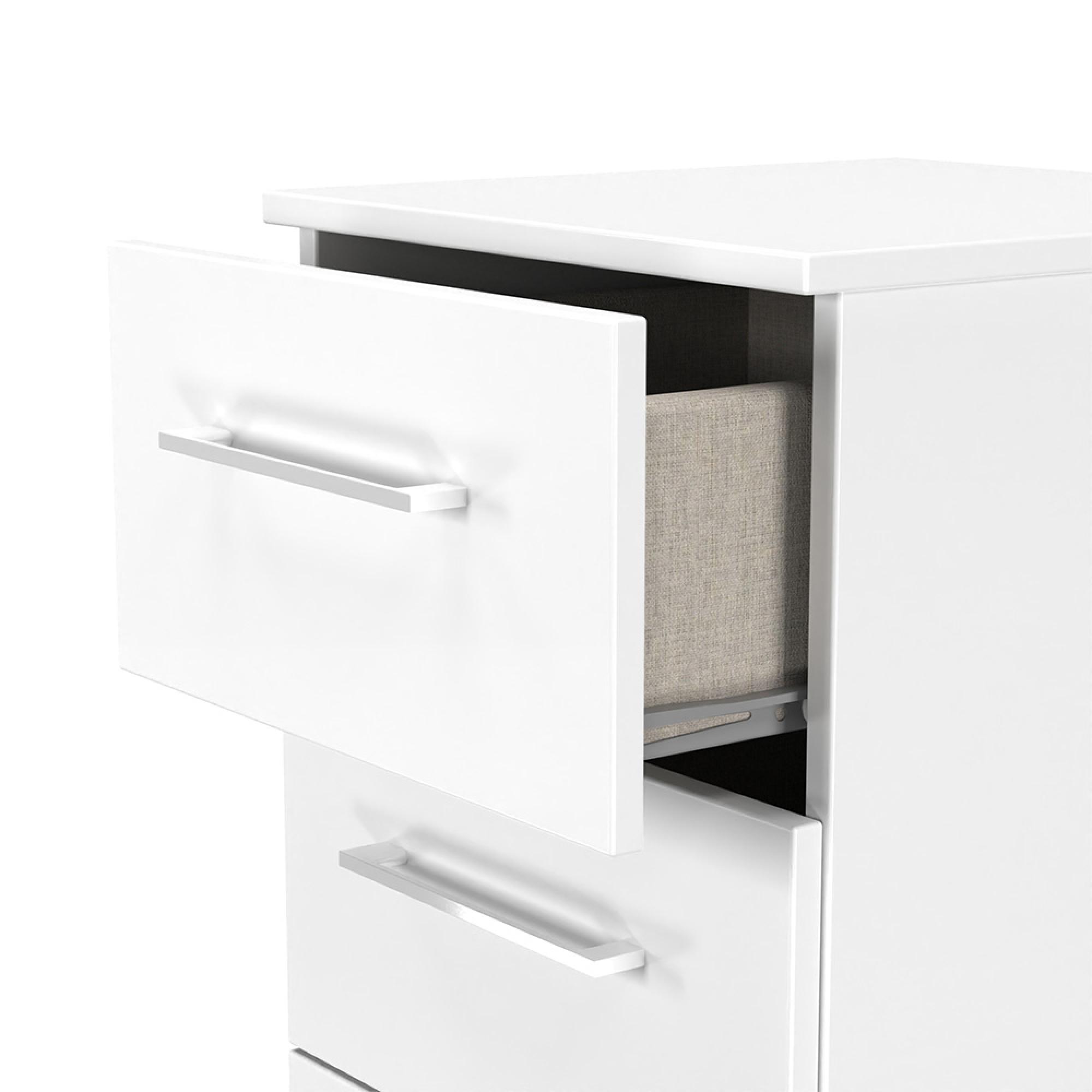 Worcester Chest - 4 Drawer - Narrow - White