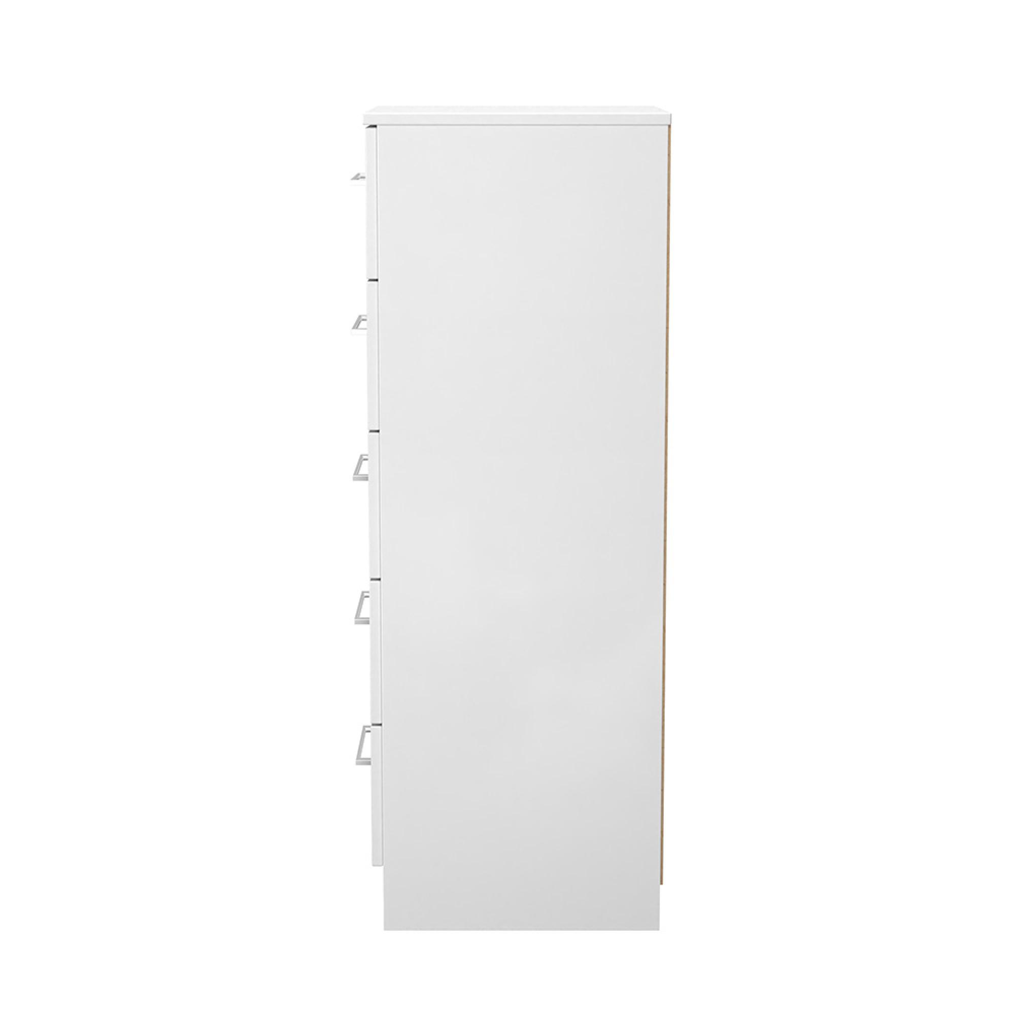 Worcester Chest - 5 Drawer - Narrow - White