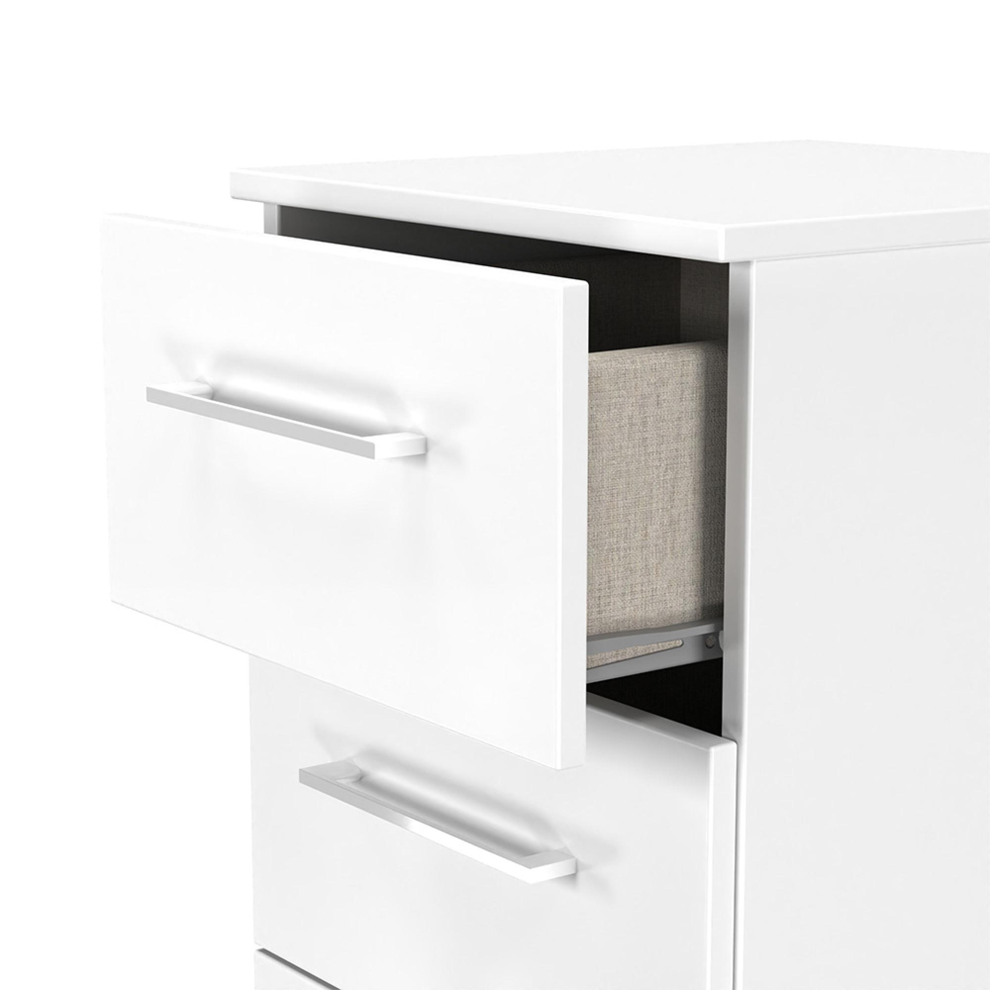 Worcester Chest - 5 Drawer - Narrow - White