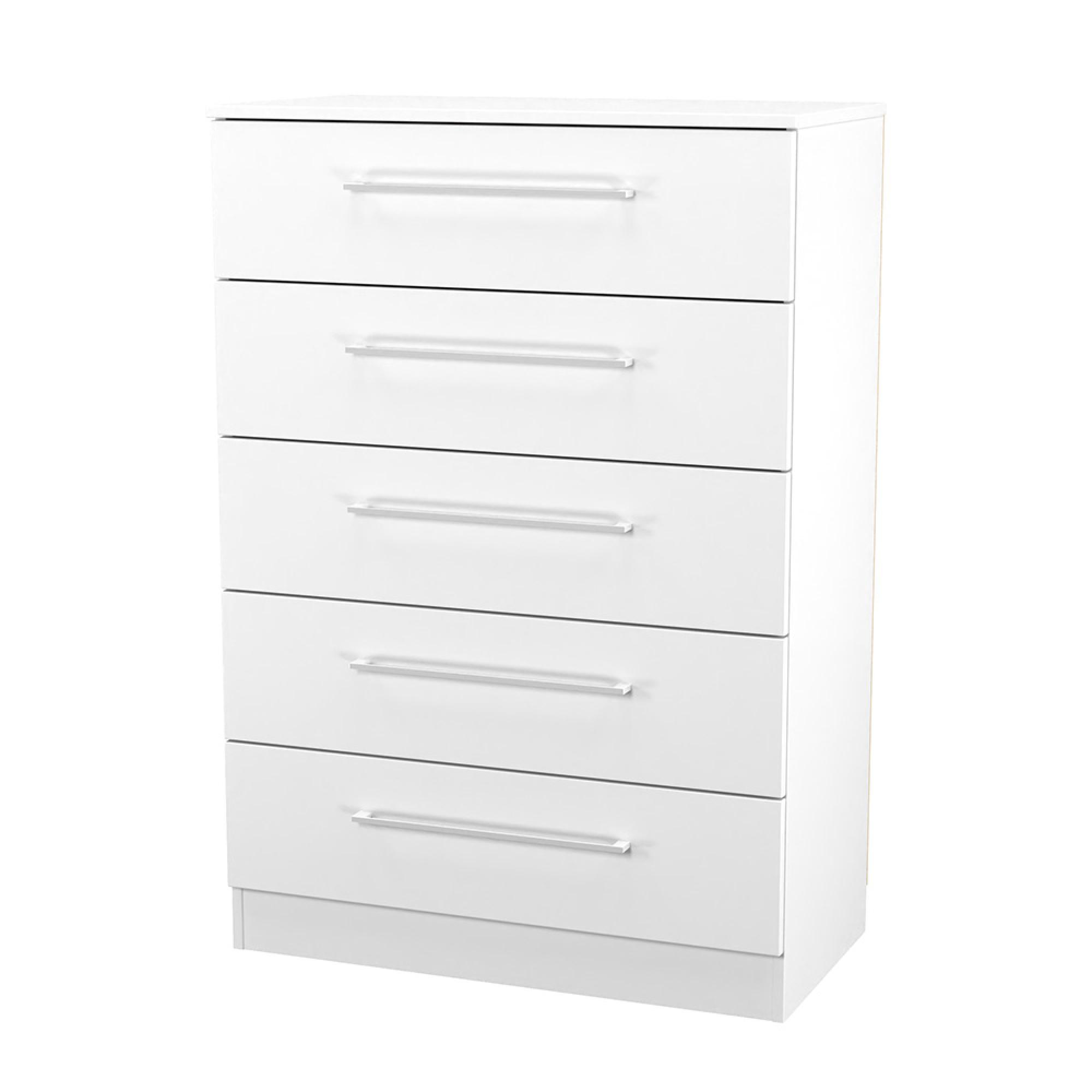 Worcester Chest - 5 Drawer - White