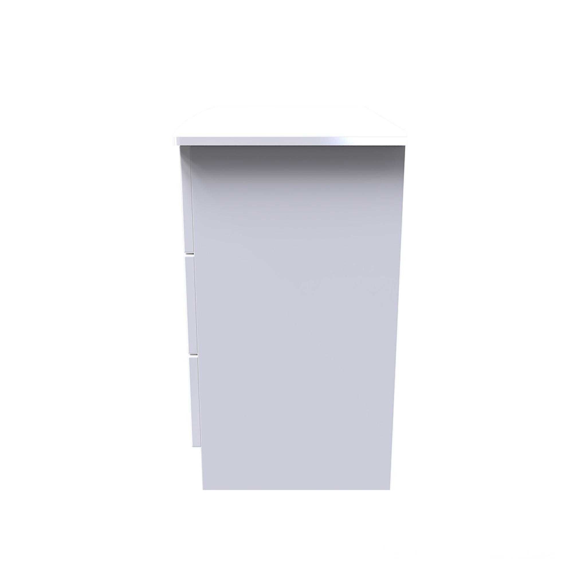Camden Chest - 3 Drawer - Small - White Gloss