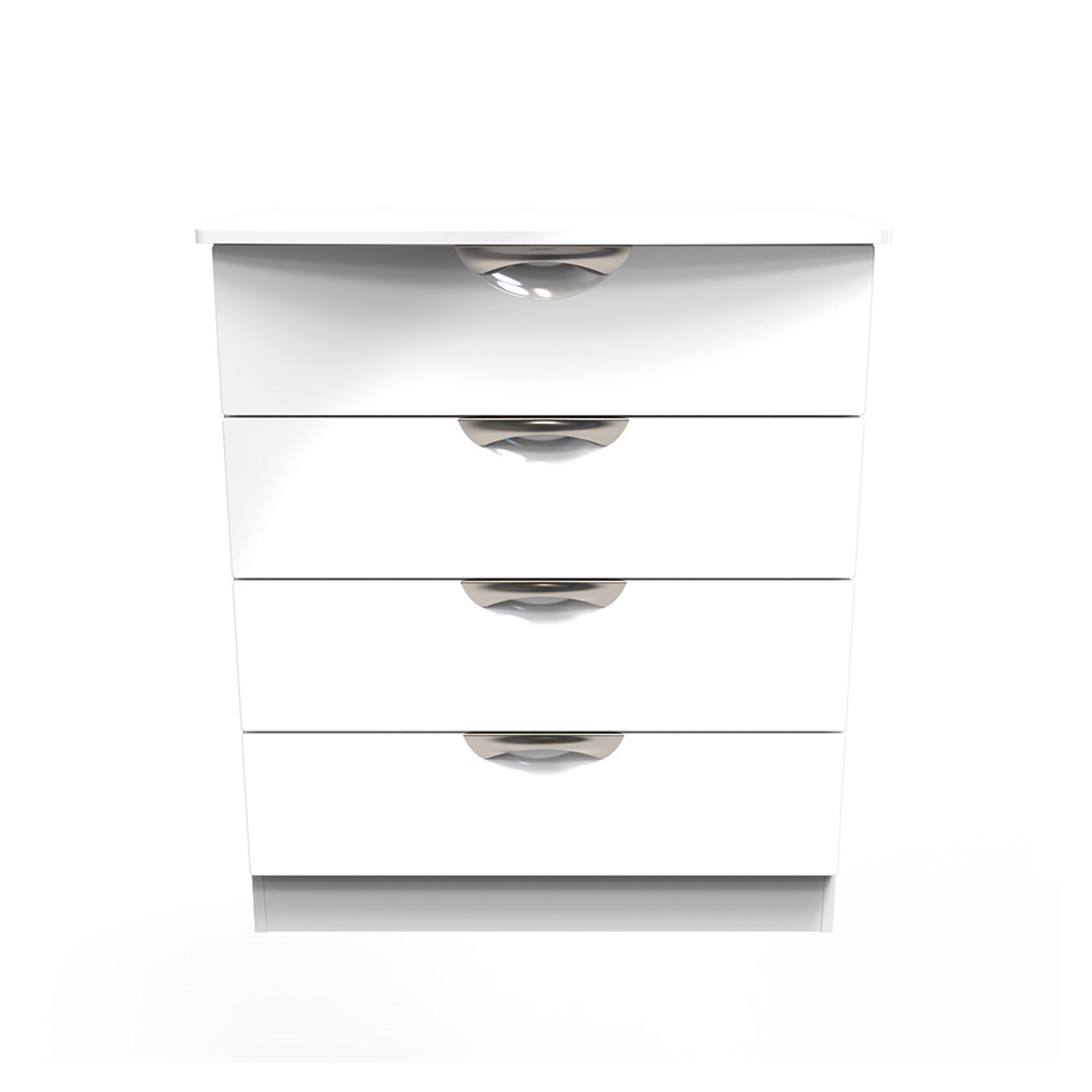 Camden Chest - 4 Drawer - White Gloss