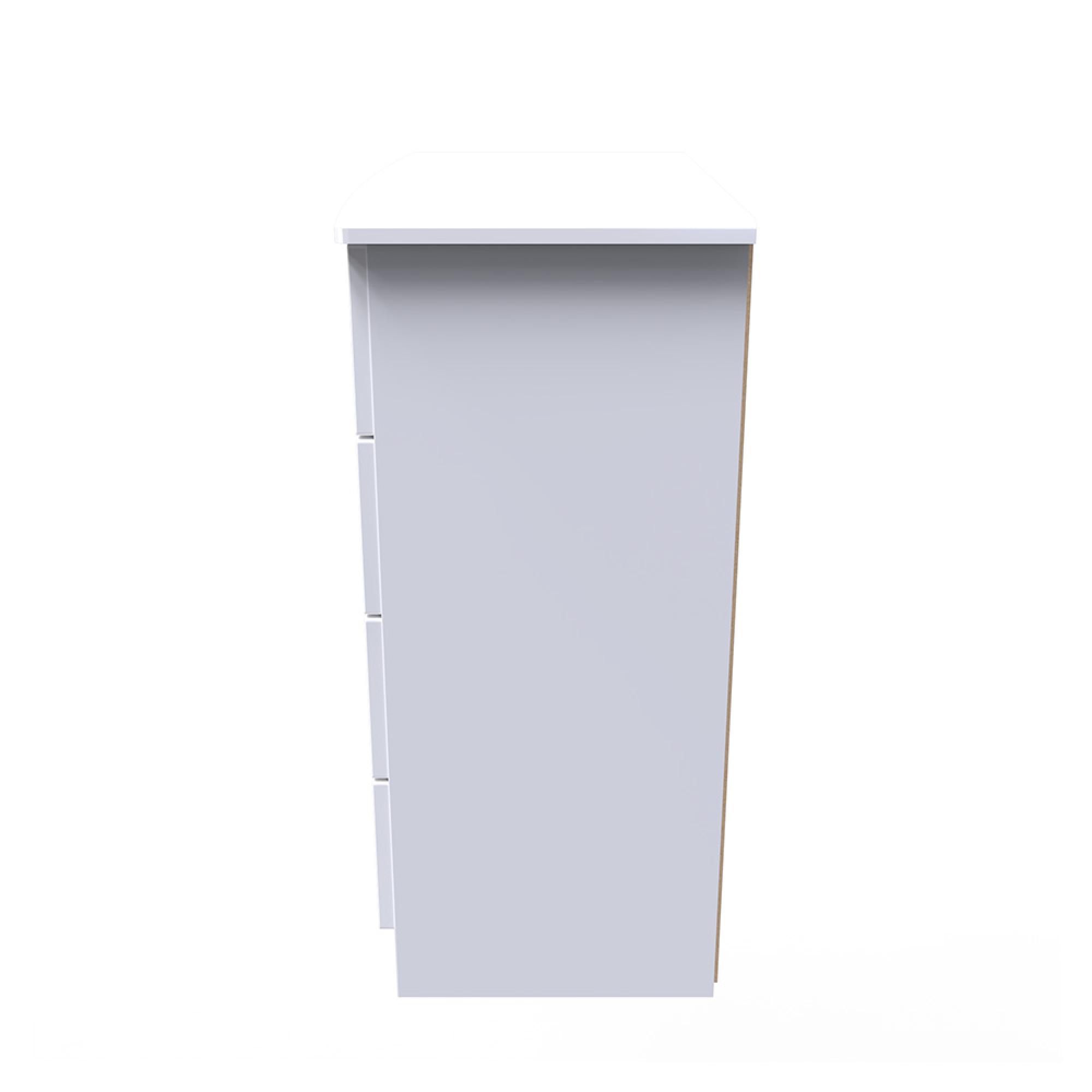 Camden Chest - 4 Drawer - White Gloss