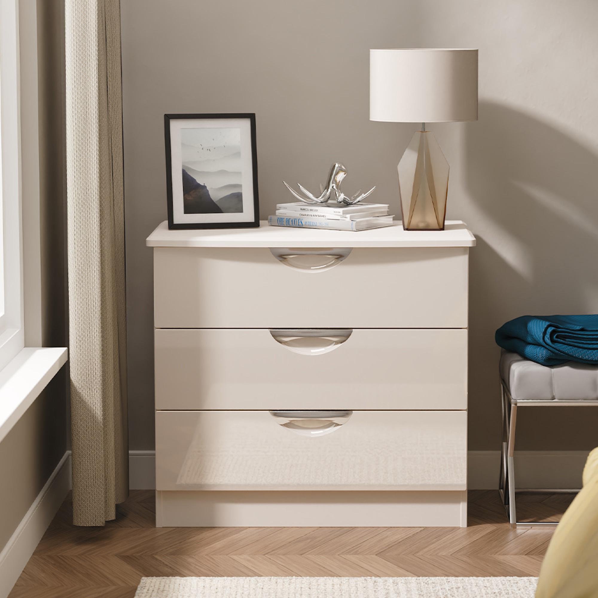 Camden Chest - 3 Drawer - Small - Cashmere