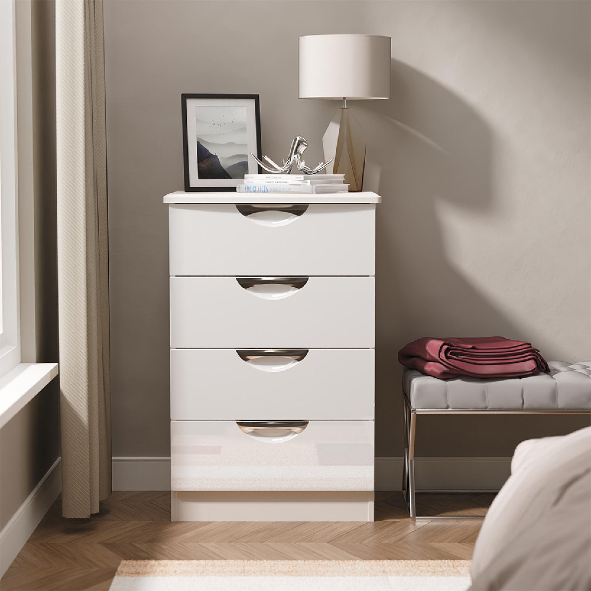 Camden Chest - 4 Drawer - Midi - Cashmere