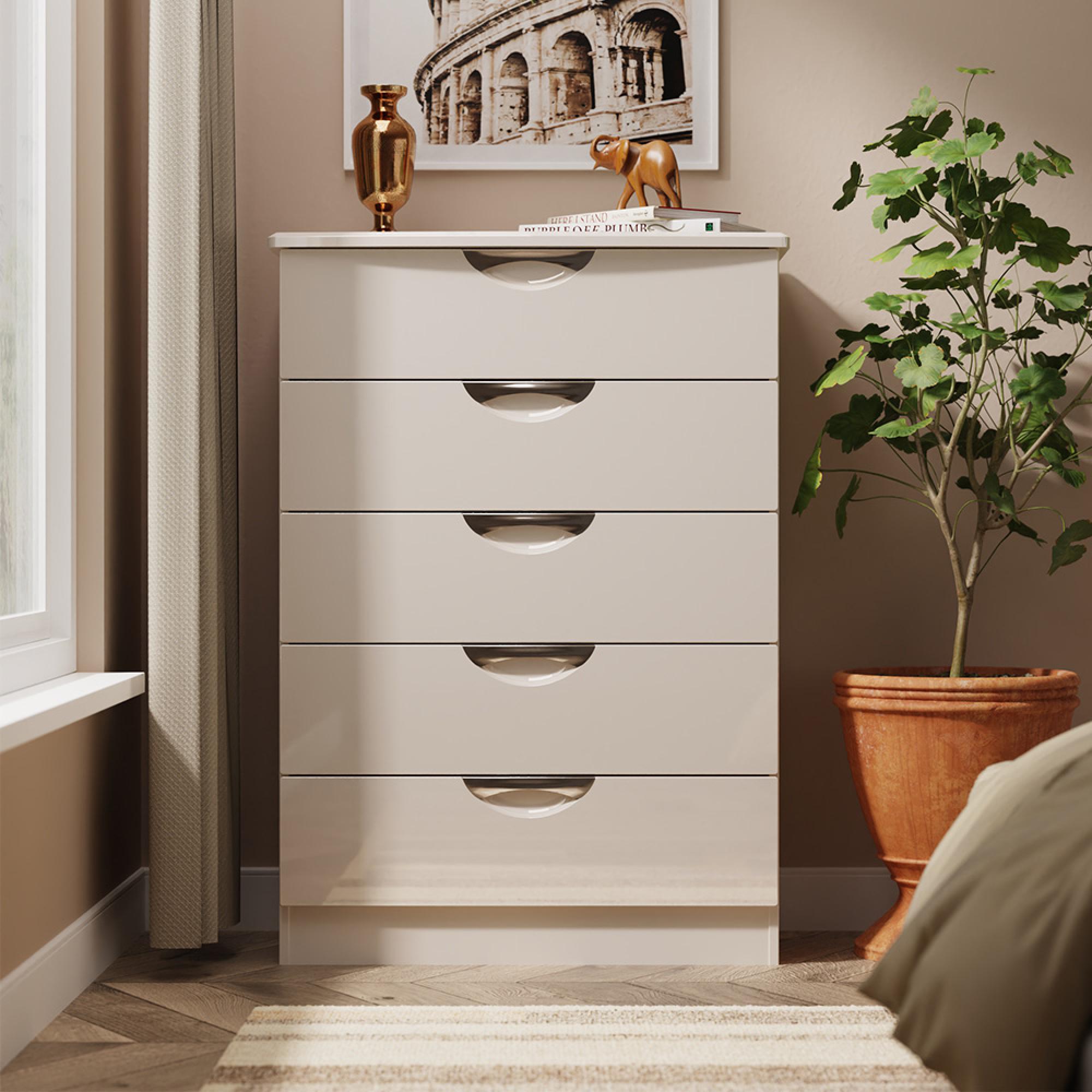 Camden Chest - 5 Drawer - Cashmere