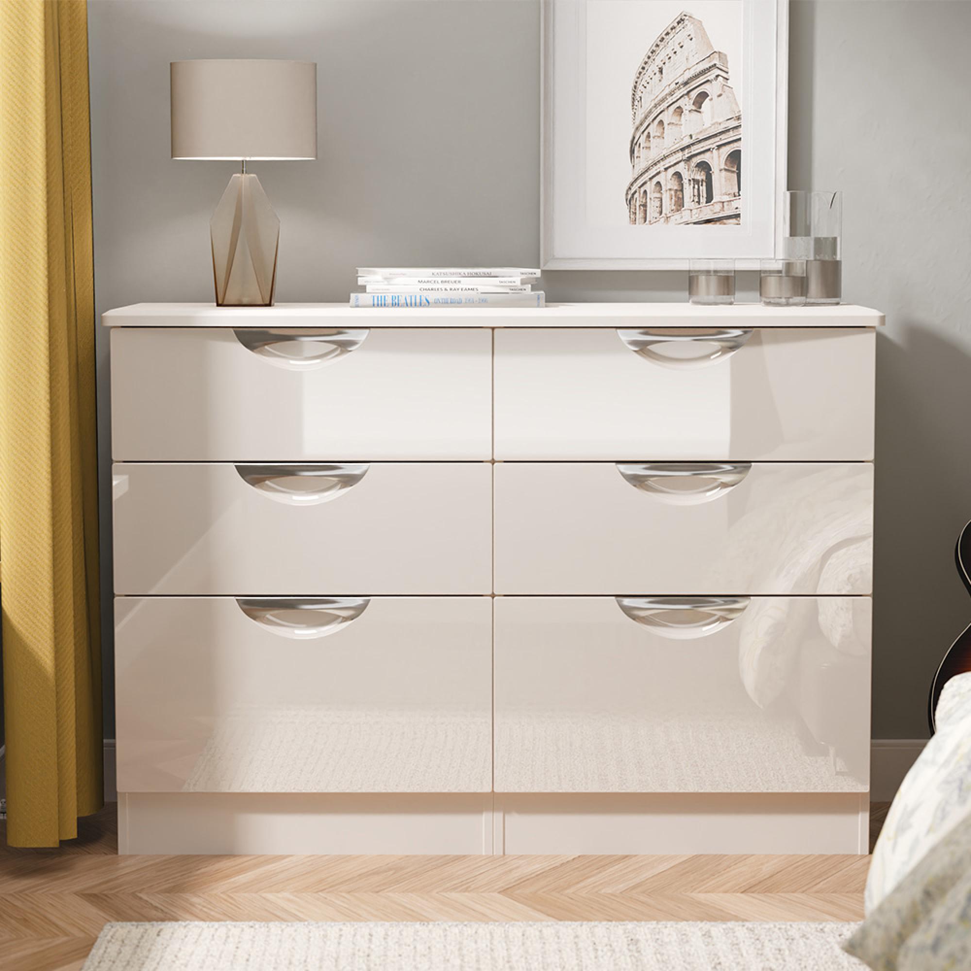 Camden Chest - 6 Drawer - Midi - Cashmere