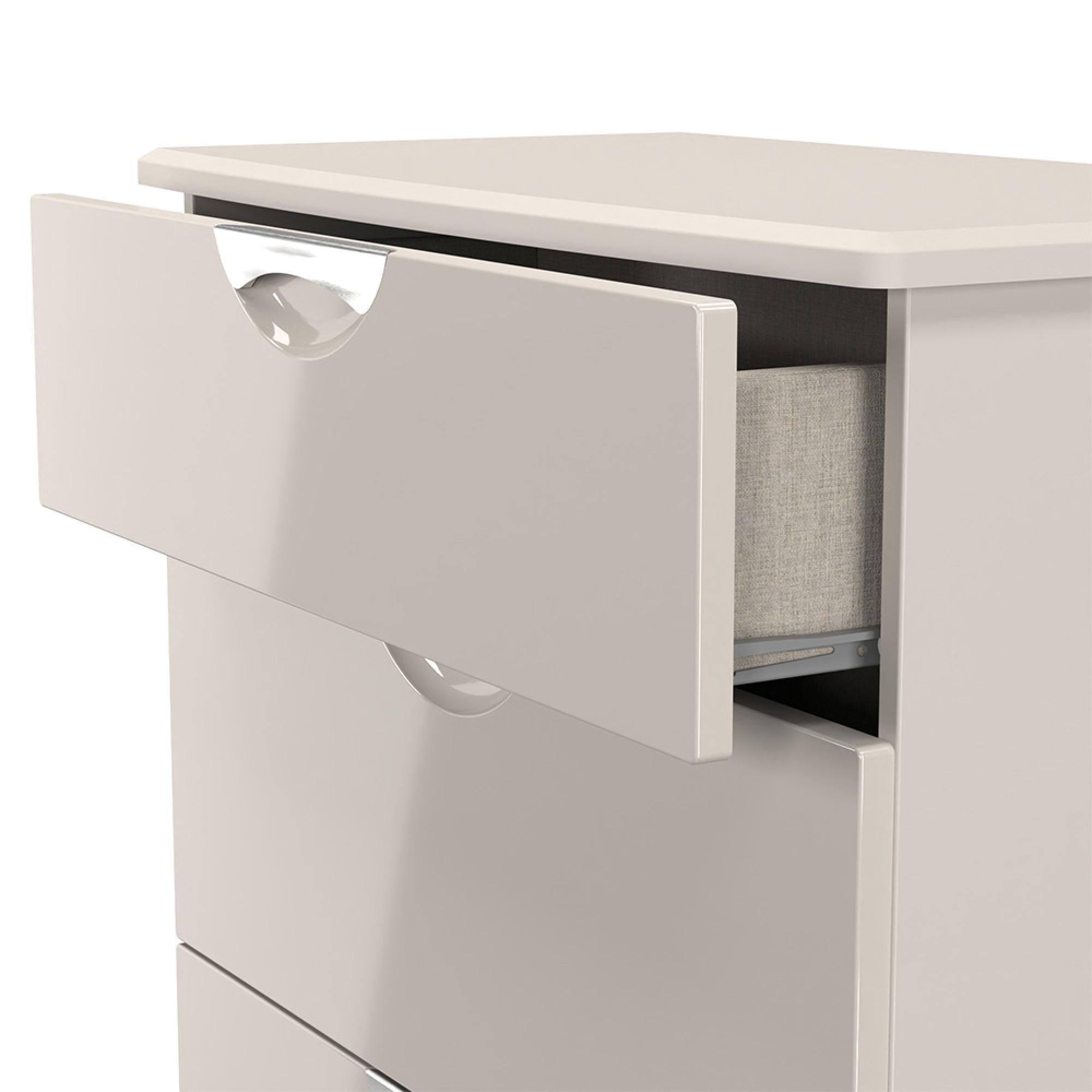 Camden Chest - 3 Drawer - Deep - Gloss Cashmere