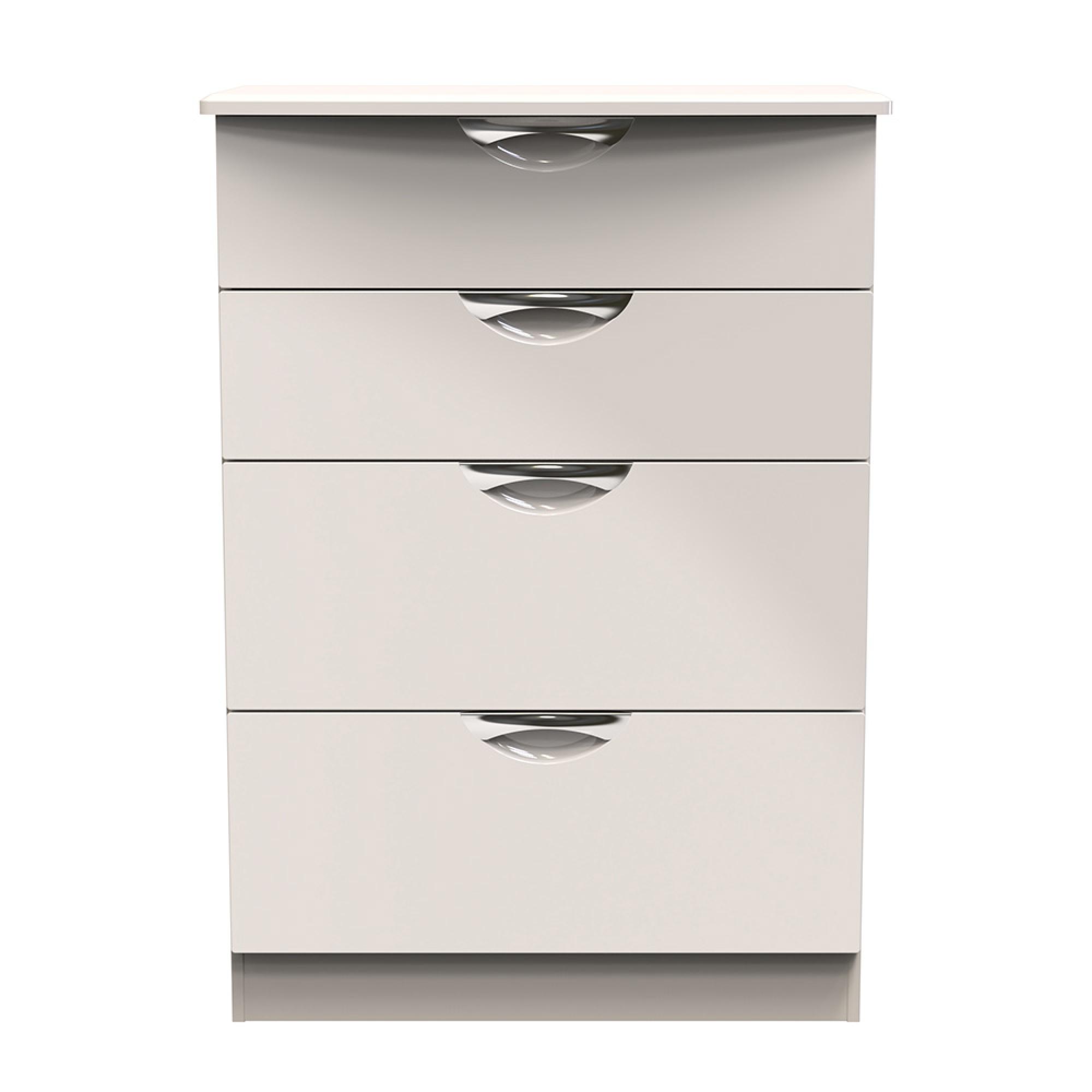 Camden Chest - 4 Drawer - Deep - Gloss Cashmere