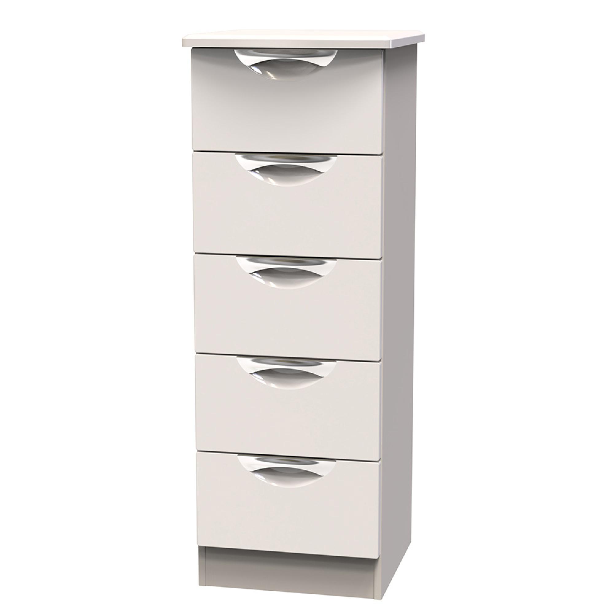 Camden Chest - 5 Drawer - Narrow - Cashmere