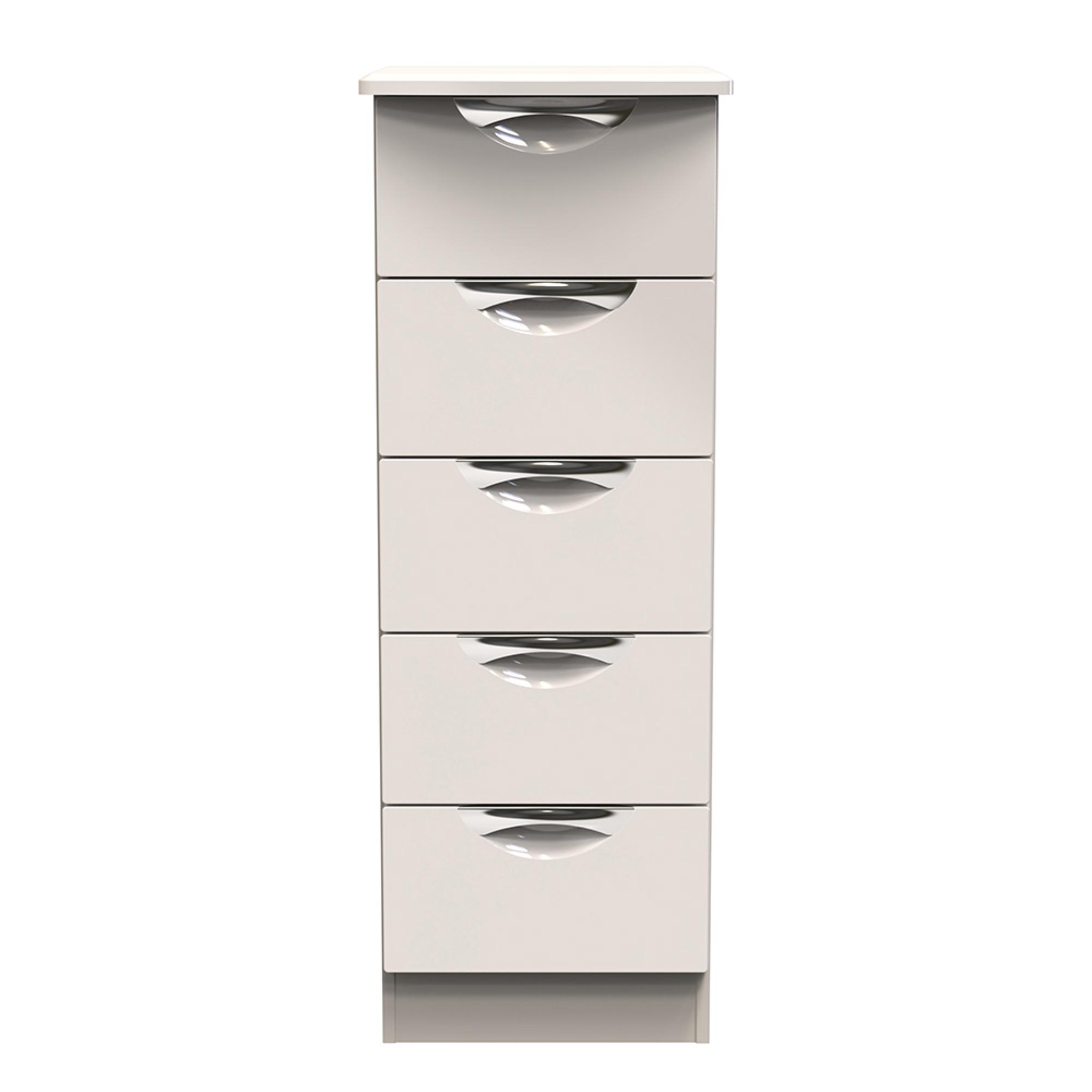 Camden Chest - 5 Drawer - Narrow - Cashmere