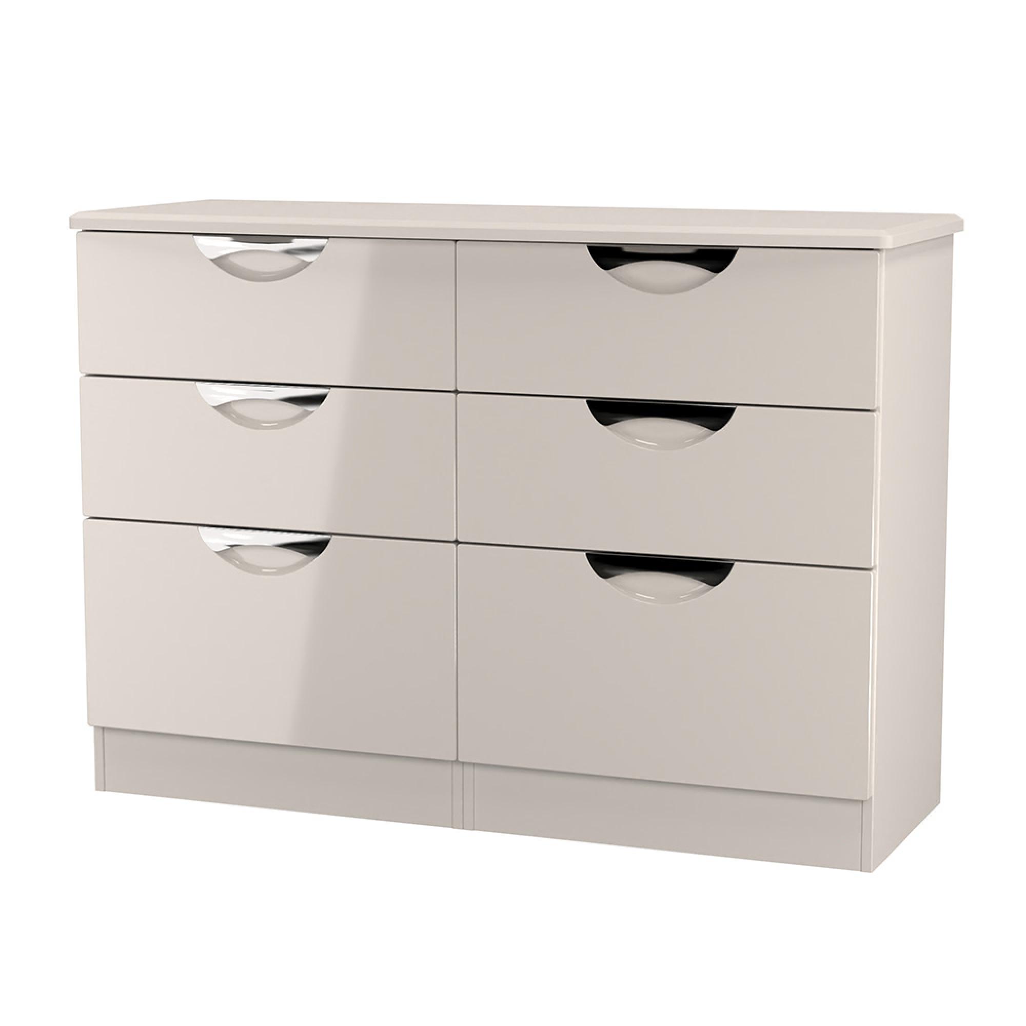 Camden Chest - 6 Drawer - Midi - Cashmere