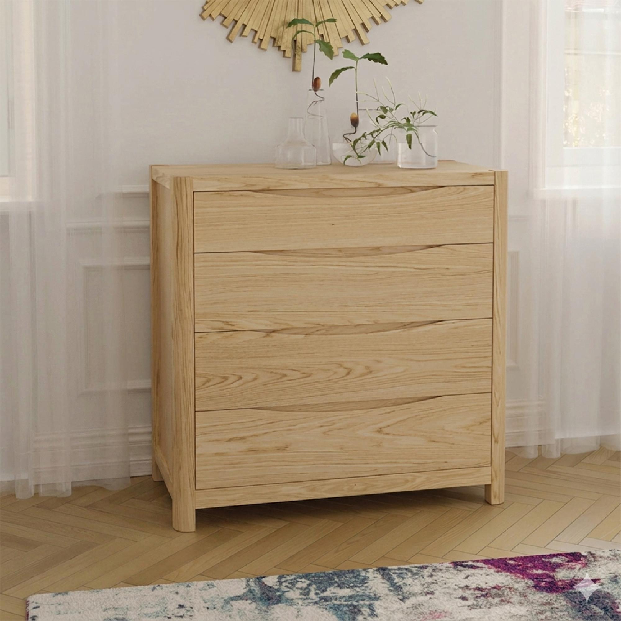 Stockholm Chest - 4 Drawer - Oak