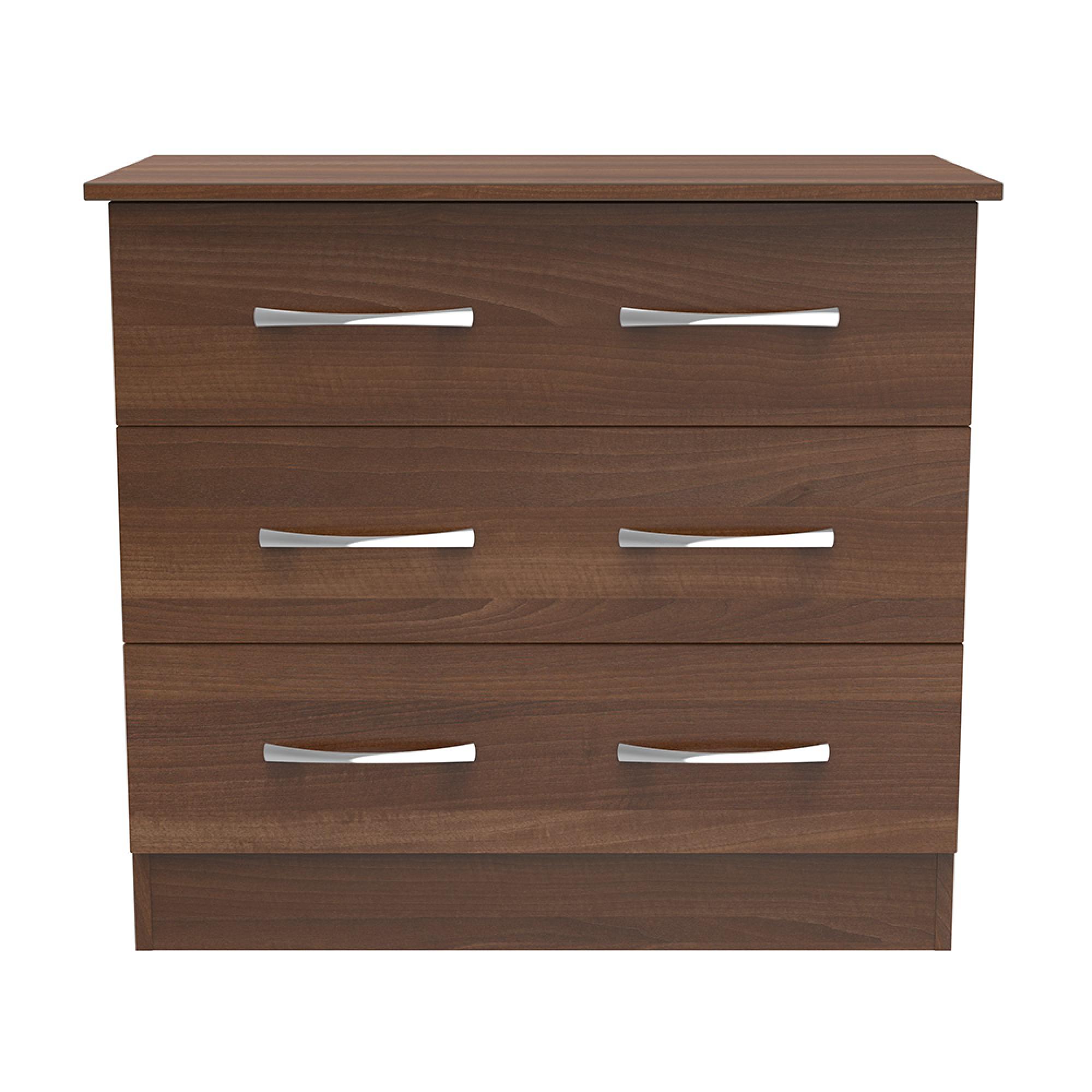 Avon Chest - 3 Drawer - Small - Walnut