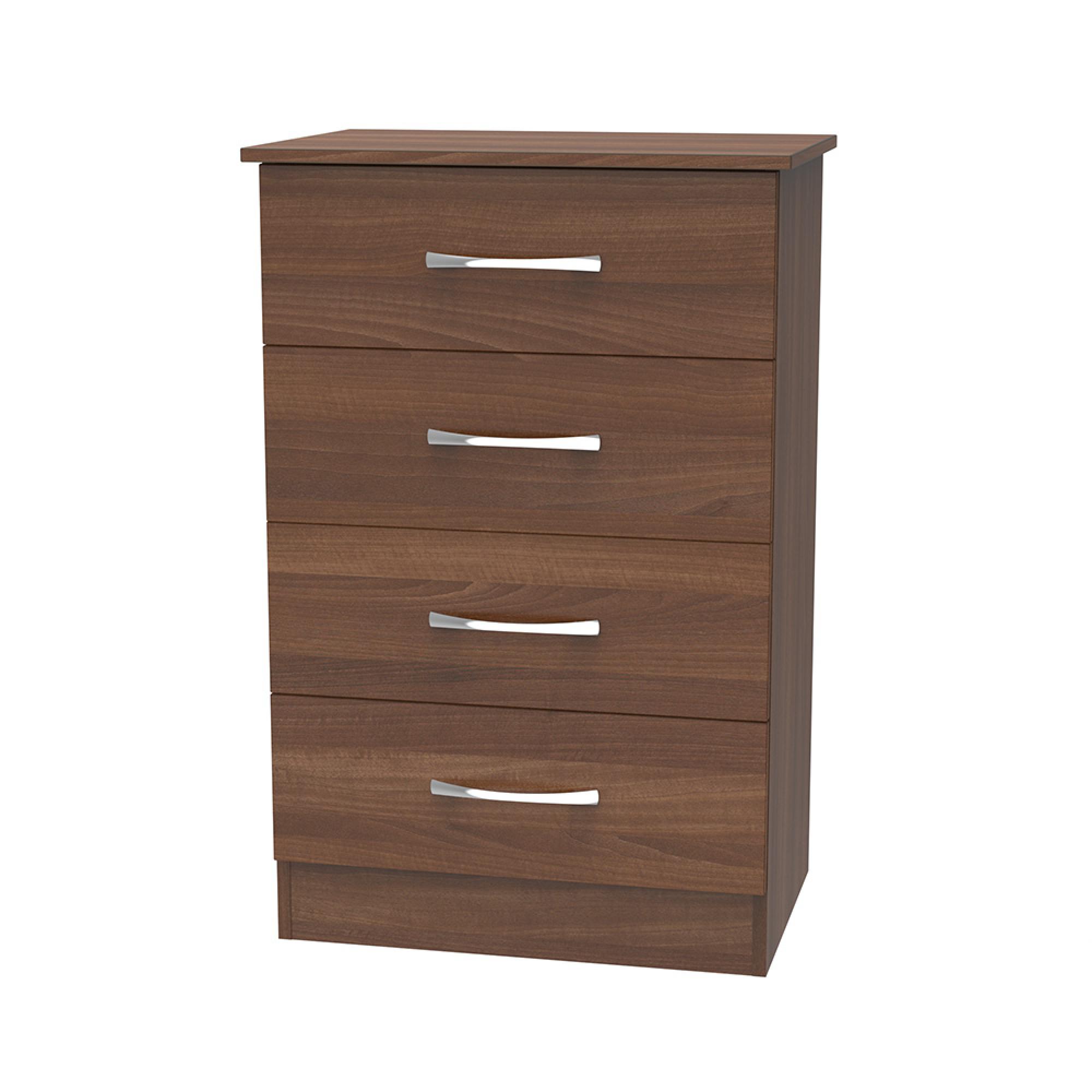 Avon Chest - 4 Drawer - Midi - Walnut