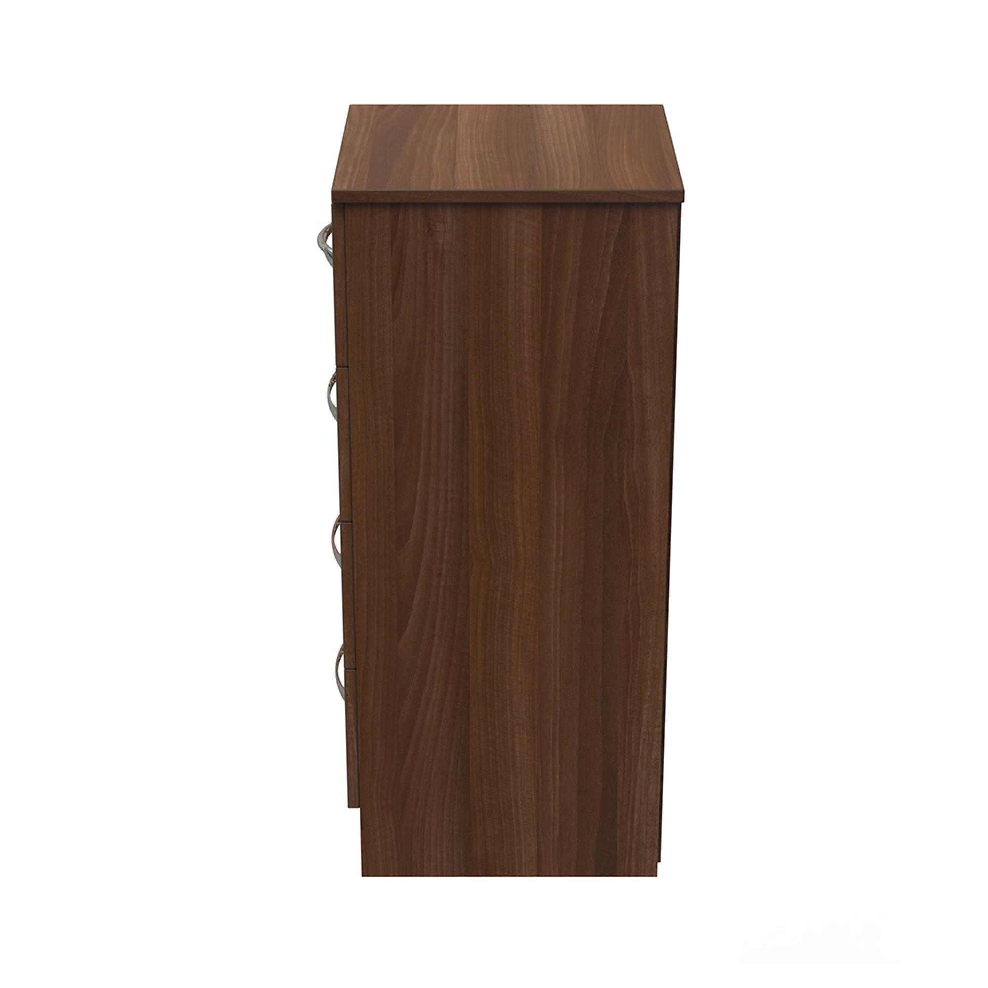 Avon Chest - 4 Drawer - Narrow - Walnut