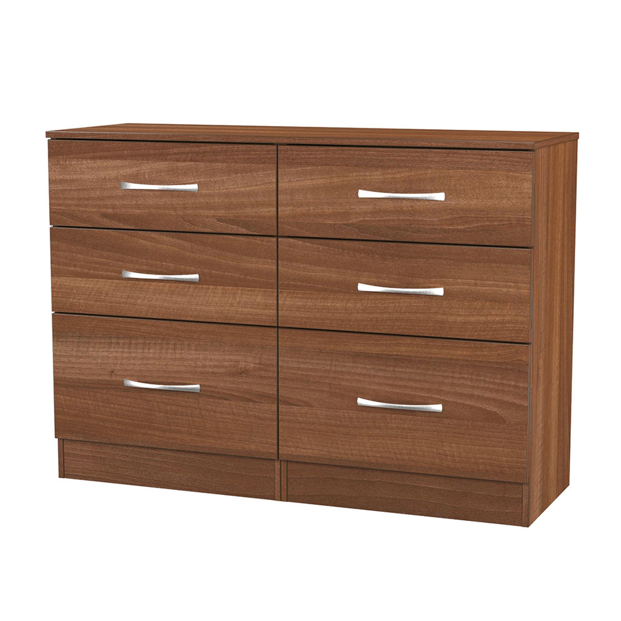 Avon Chest - 6 Drawer - Midi - Walnut