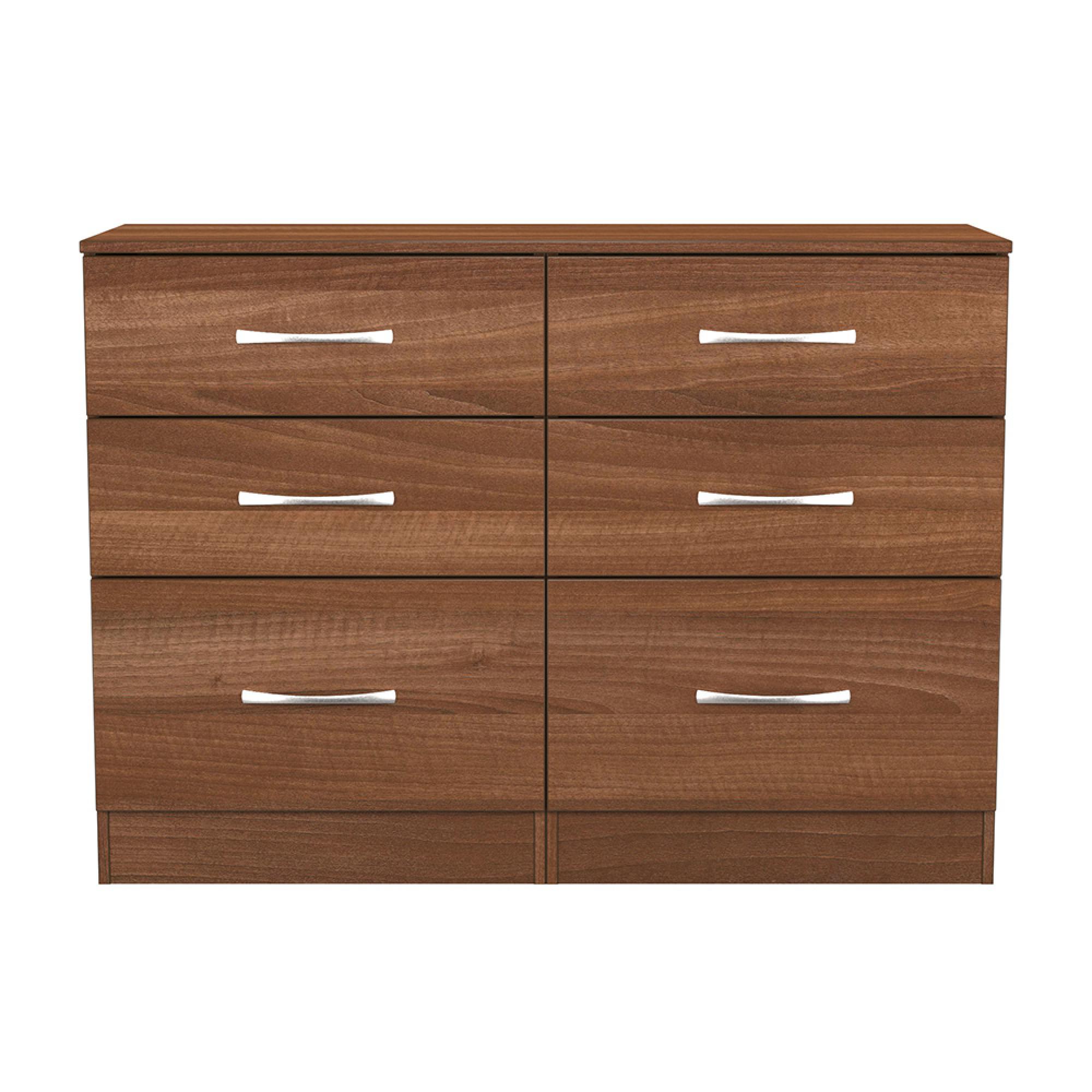 Avon Chest - 6 Drawer - Midi - Walnut