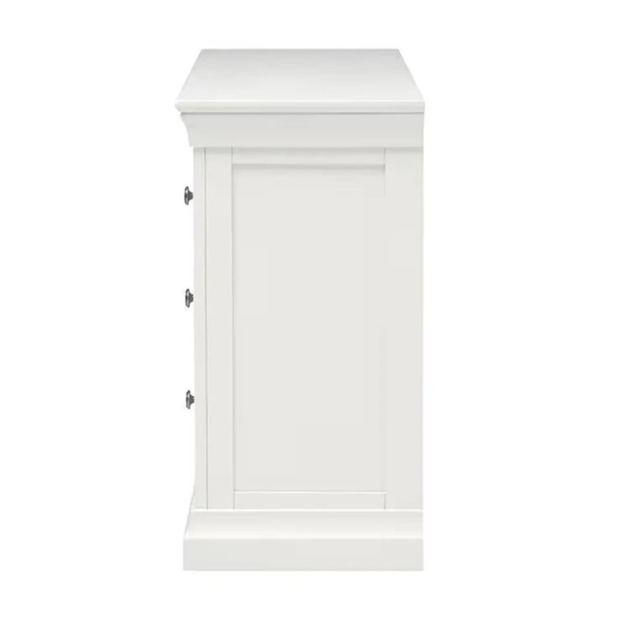 Paisley Chest - 3 Drawer - Wide - White Painted