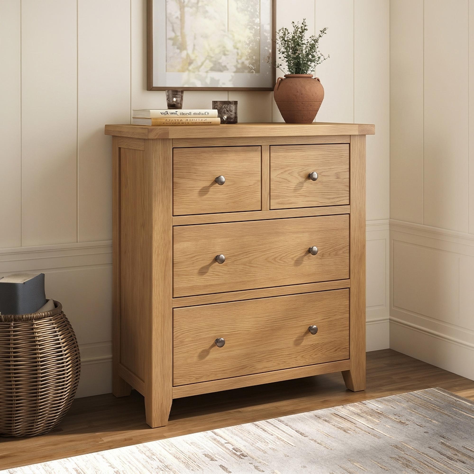 Appleby Chest - 2+2 Drawer - Oak