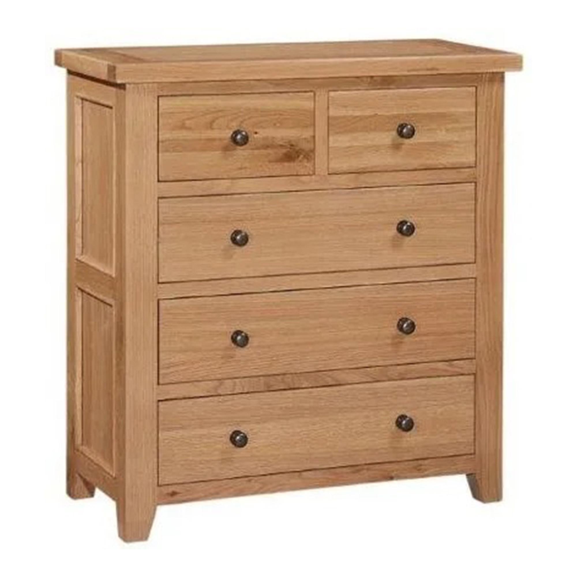 Appleby Chest - 2+3 Drawer - Wide - Oak