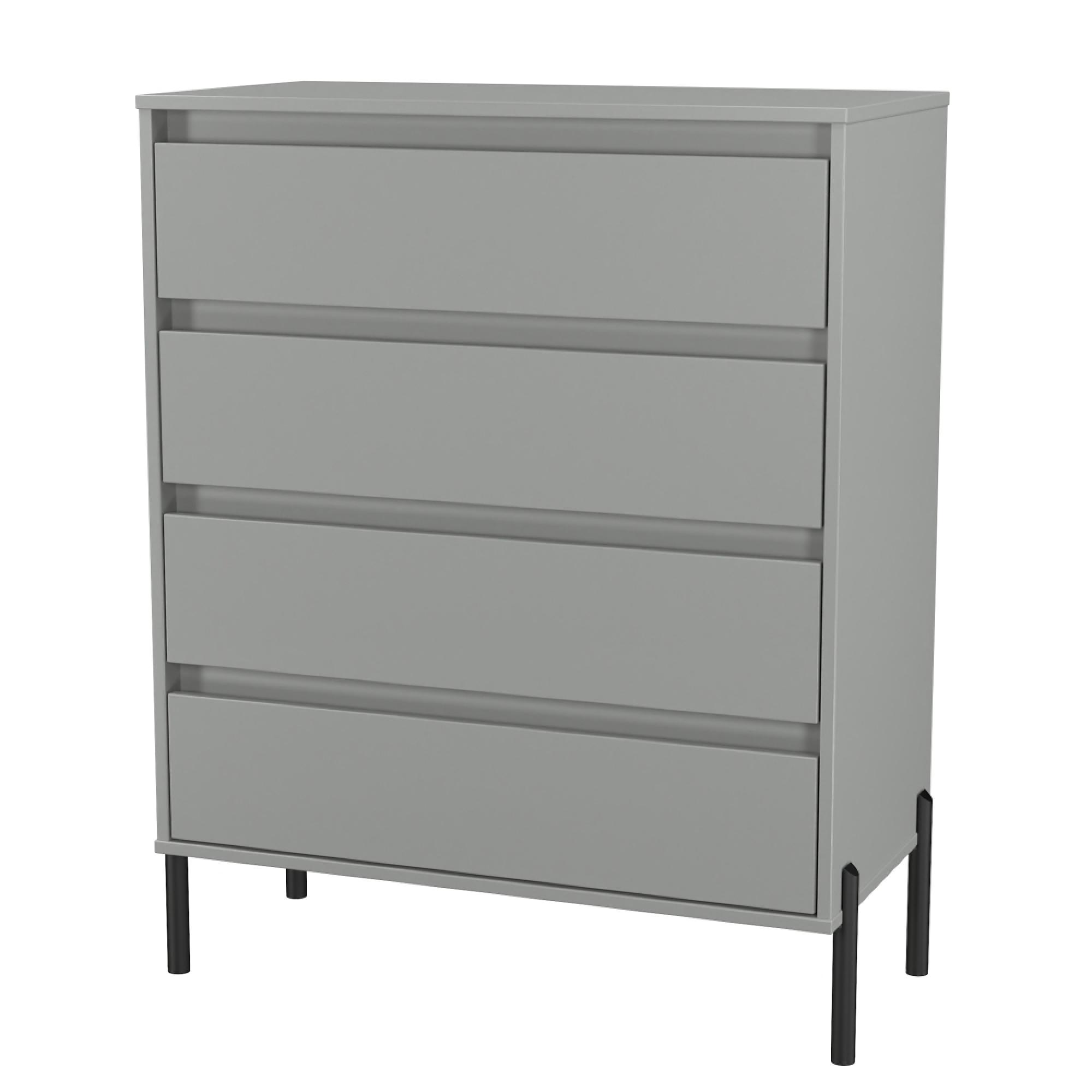 Leona Chest - 4 Drawer - Dusk Grey