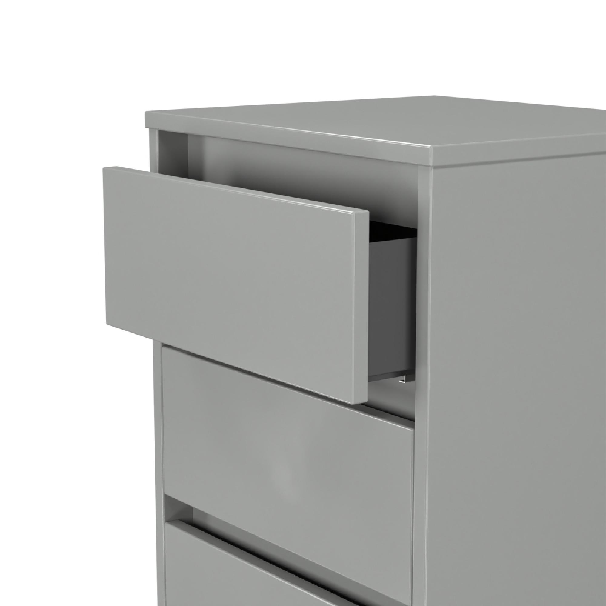 Leona Chest - 5 Drawer - Narrow - Dusk Grey