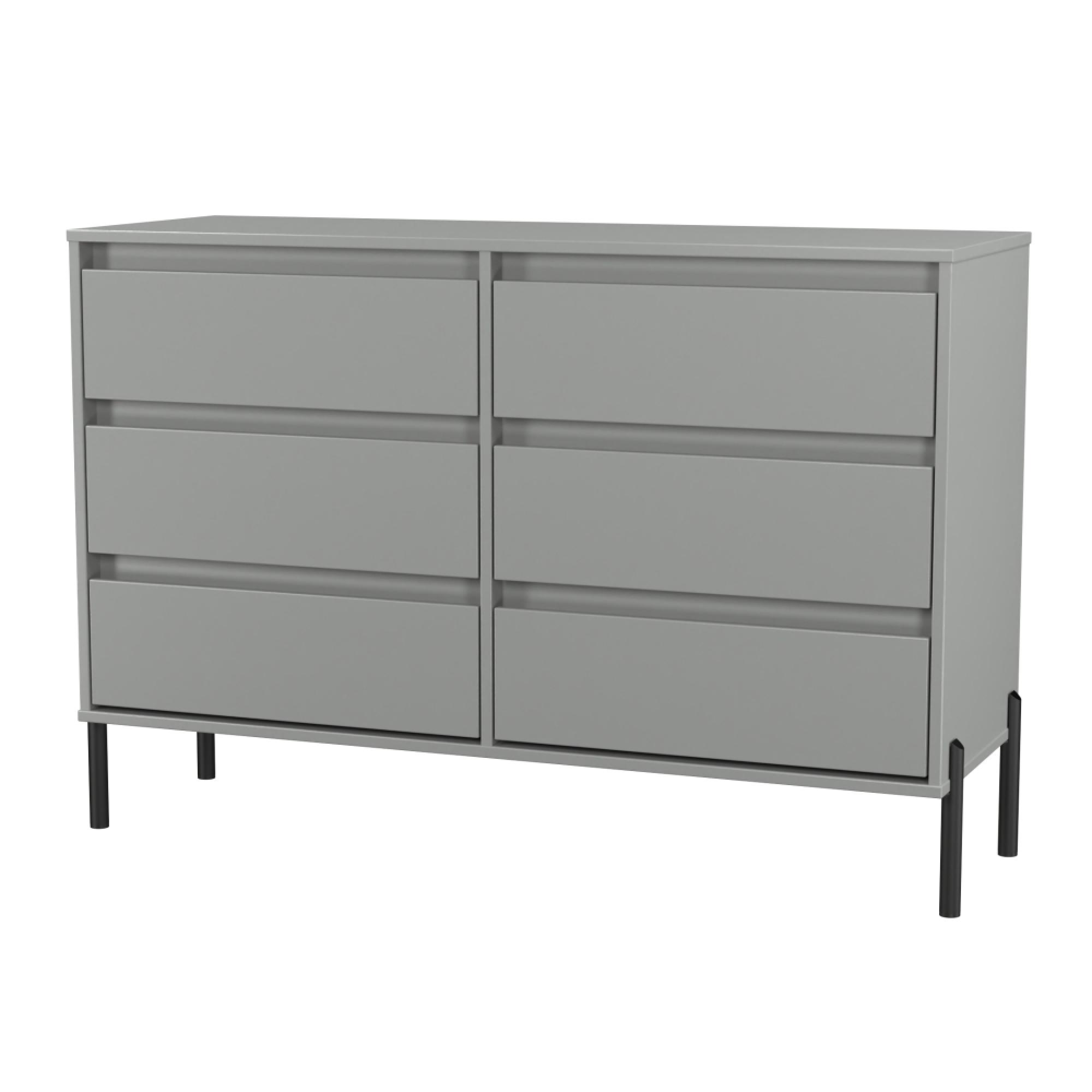 Leona Chest - 6 Drawer - Midi - Dusk Grey