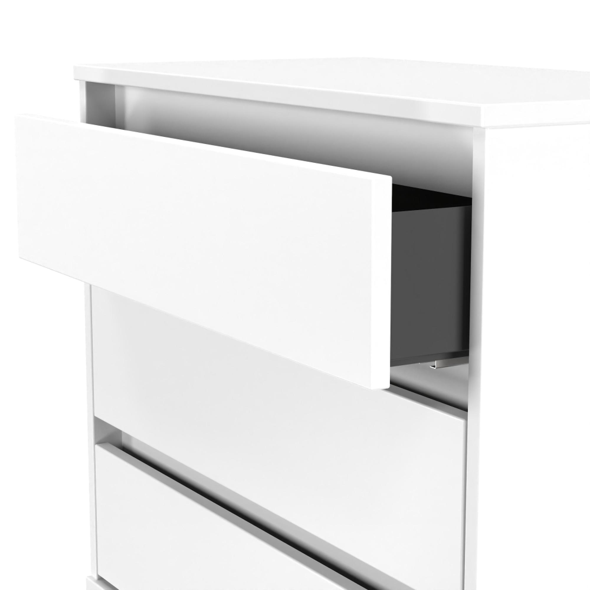 Leona Chest - 3 Drawer - White Matt