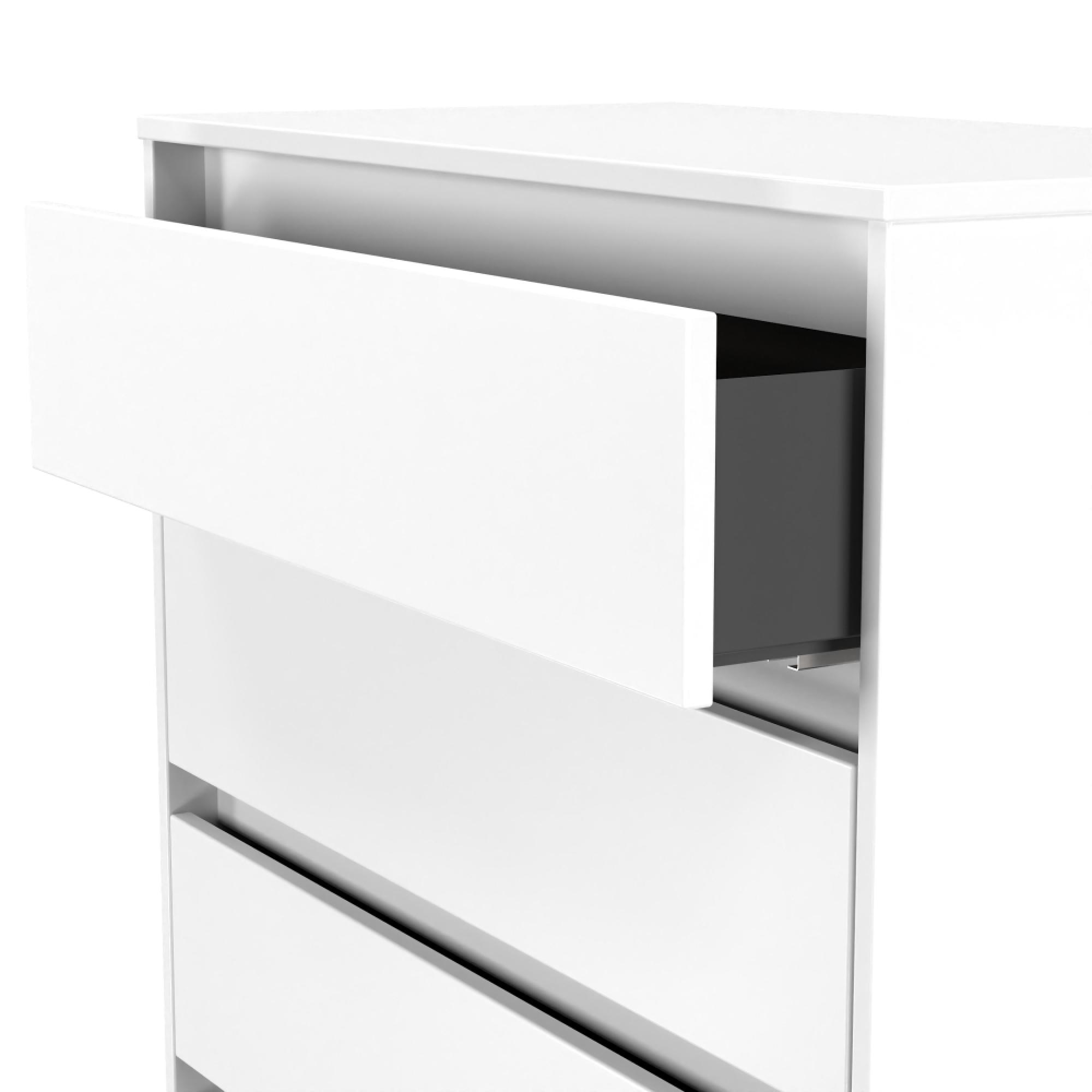 Leona Chest - 4 Drawer - White Matt