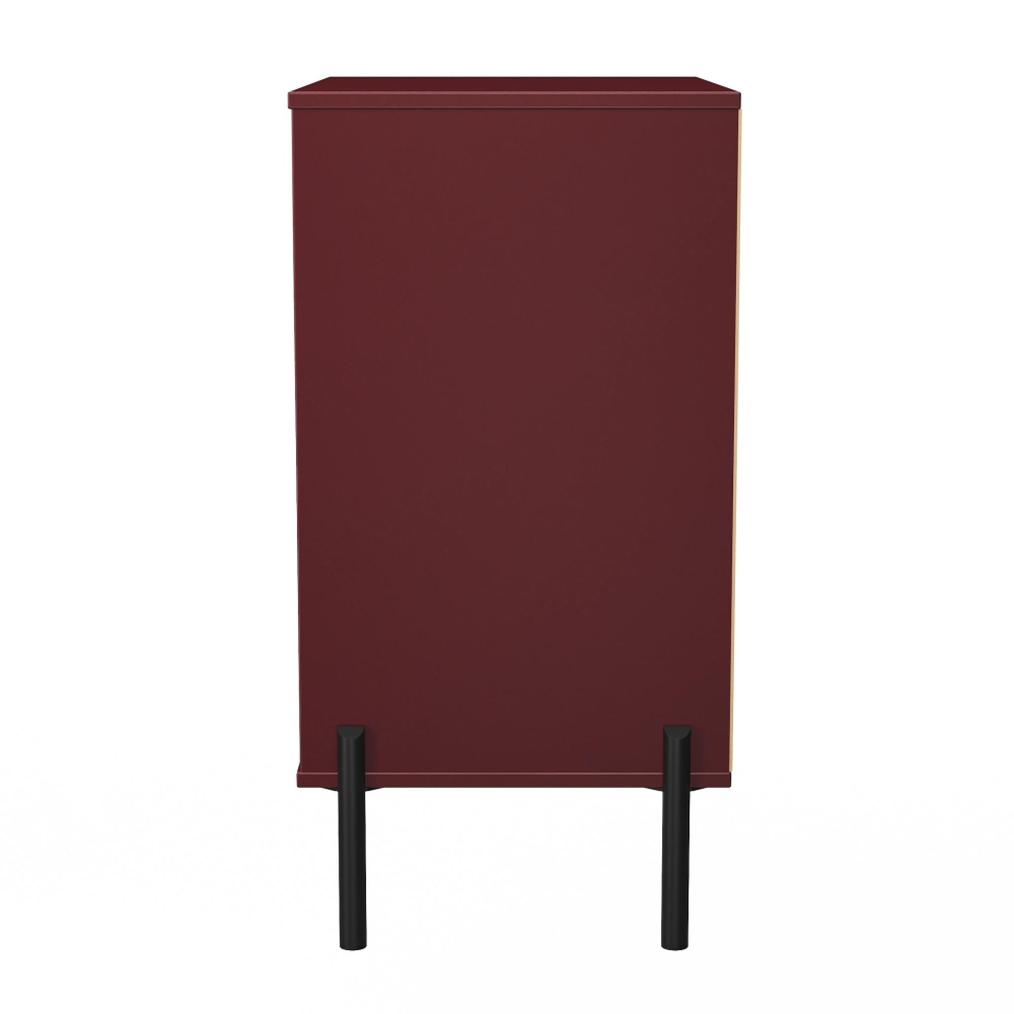 Leona Chest - 3 Drawer - Midi - Red Matt