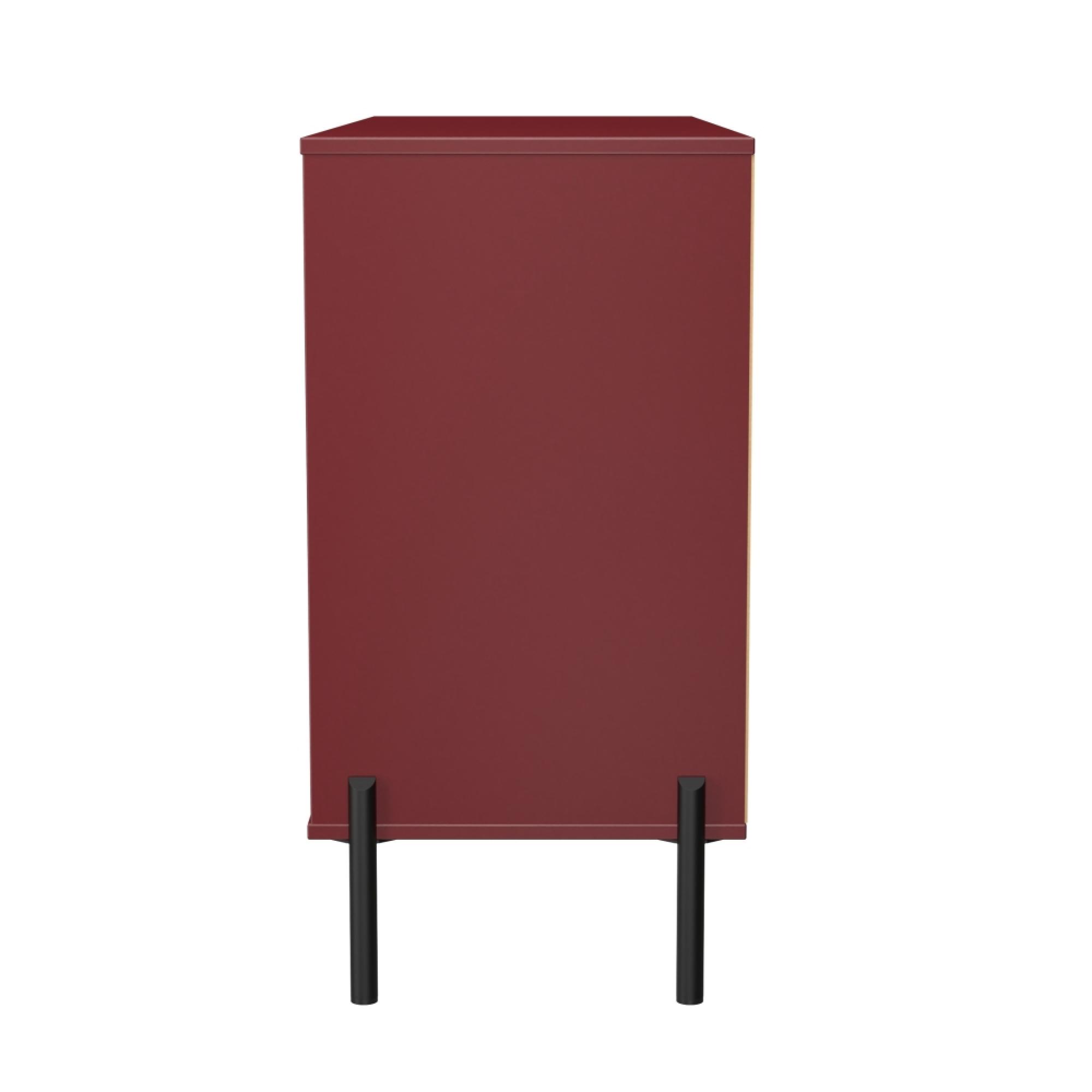 Leona Chest - 6 Drawer - Midi - Red Matt