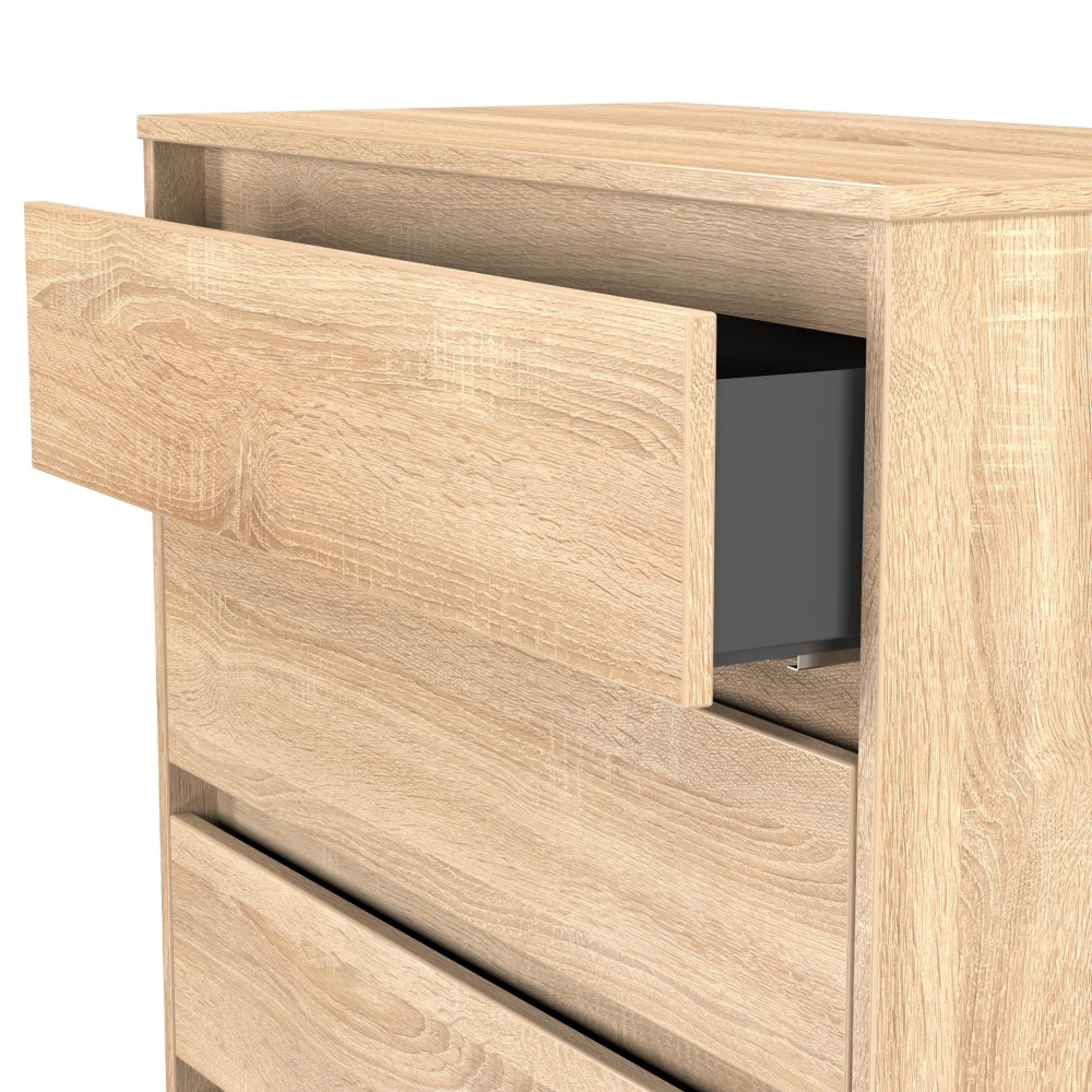 Leona Chest - 4 Drawer - Bardolino Oak