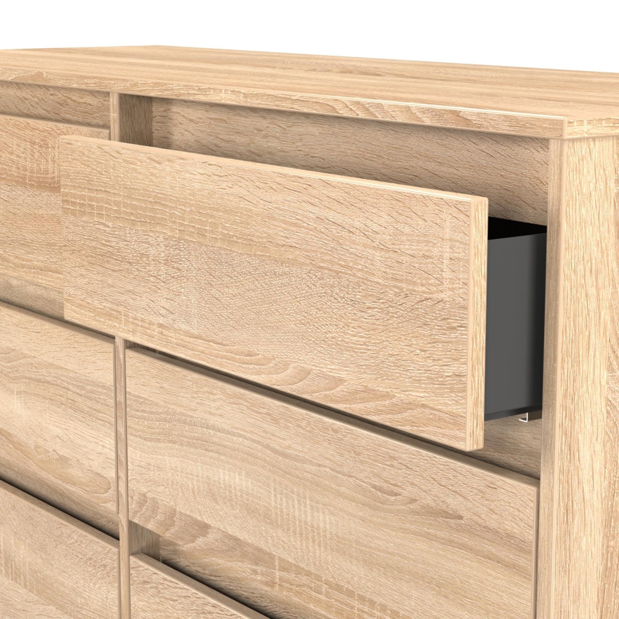 Leona Chest - 6 Drawer - Midi - Bardolino Oak