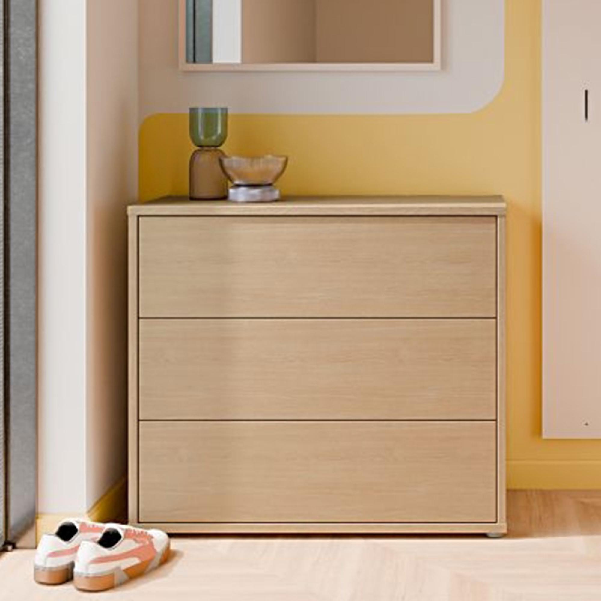 Alice Springs Chest - 3 Drawer - Elegancia Oak