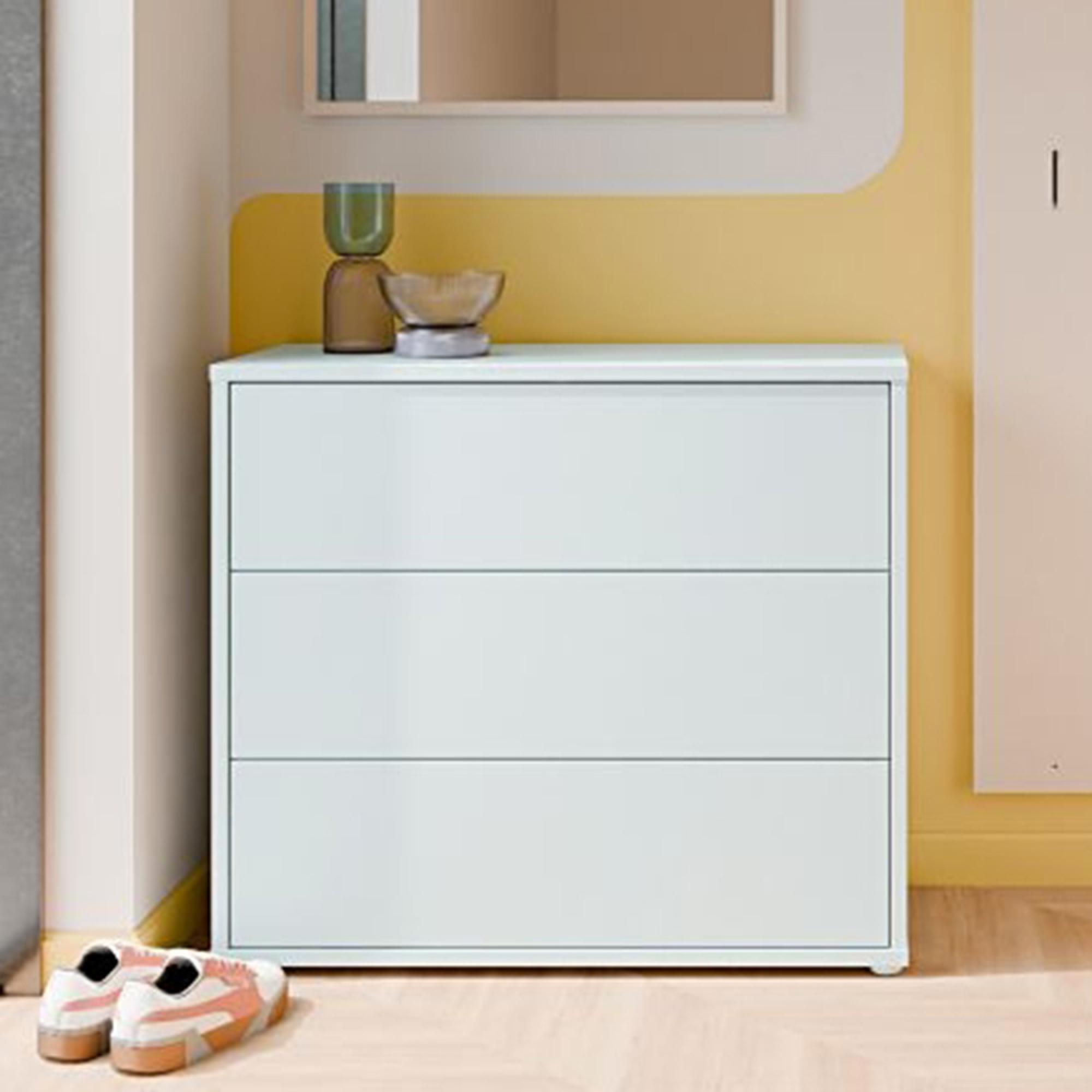 Alice Springs Chest - 3 Drawer - Light Grey