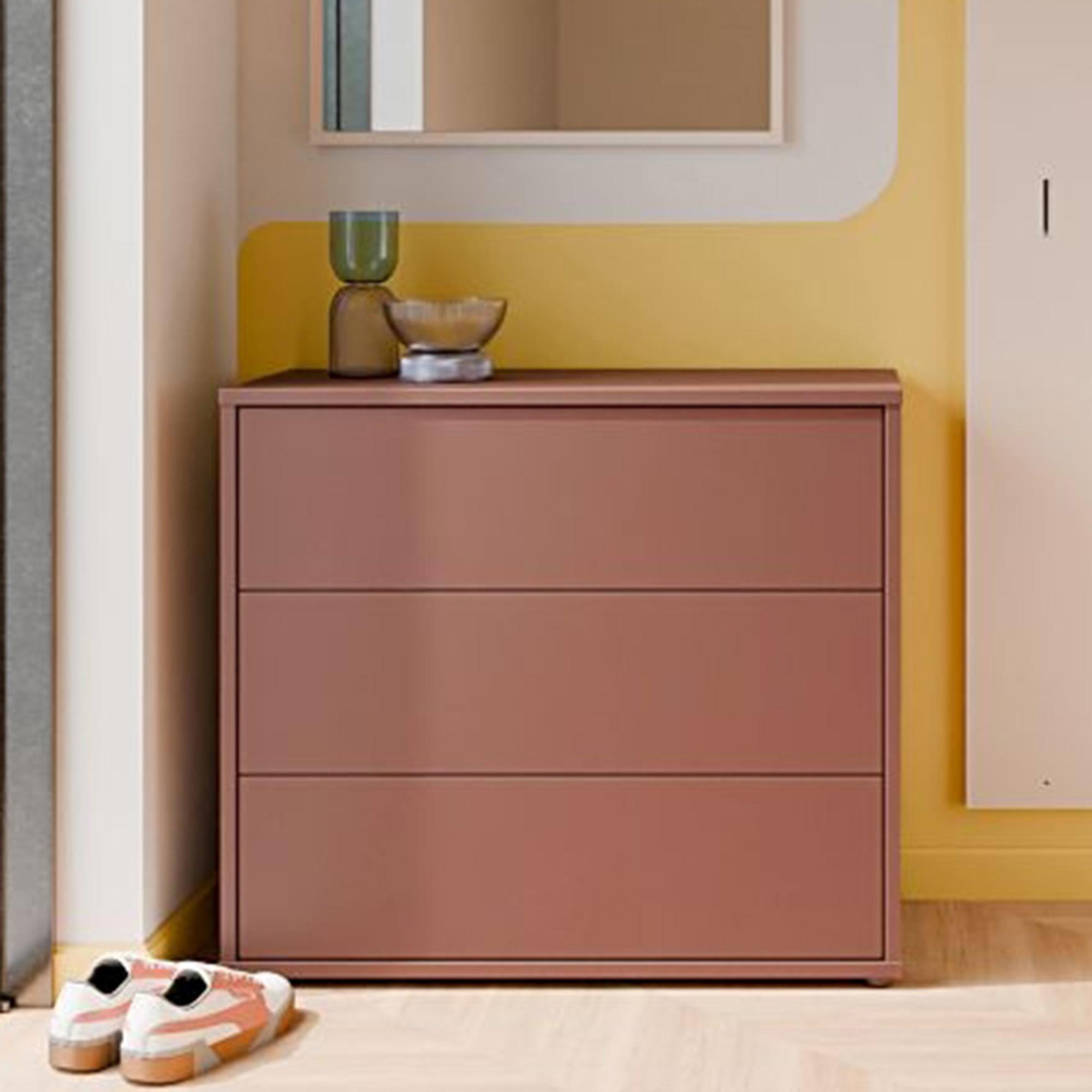 Alice Springs Chest - 3 Drawer - Terracotta